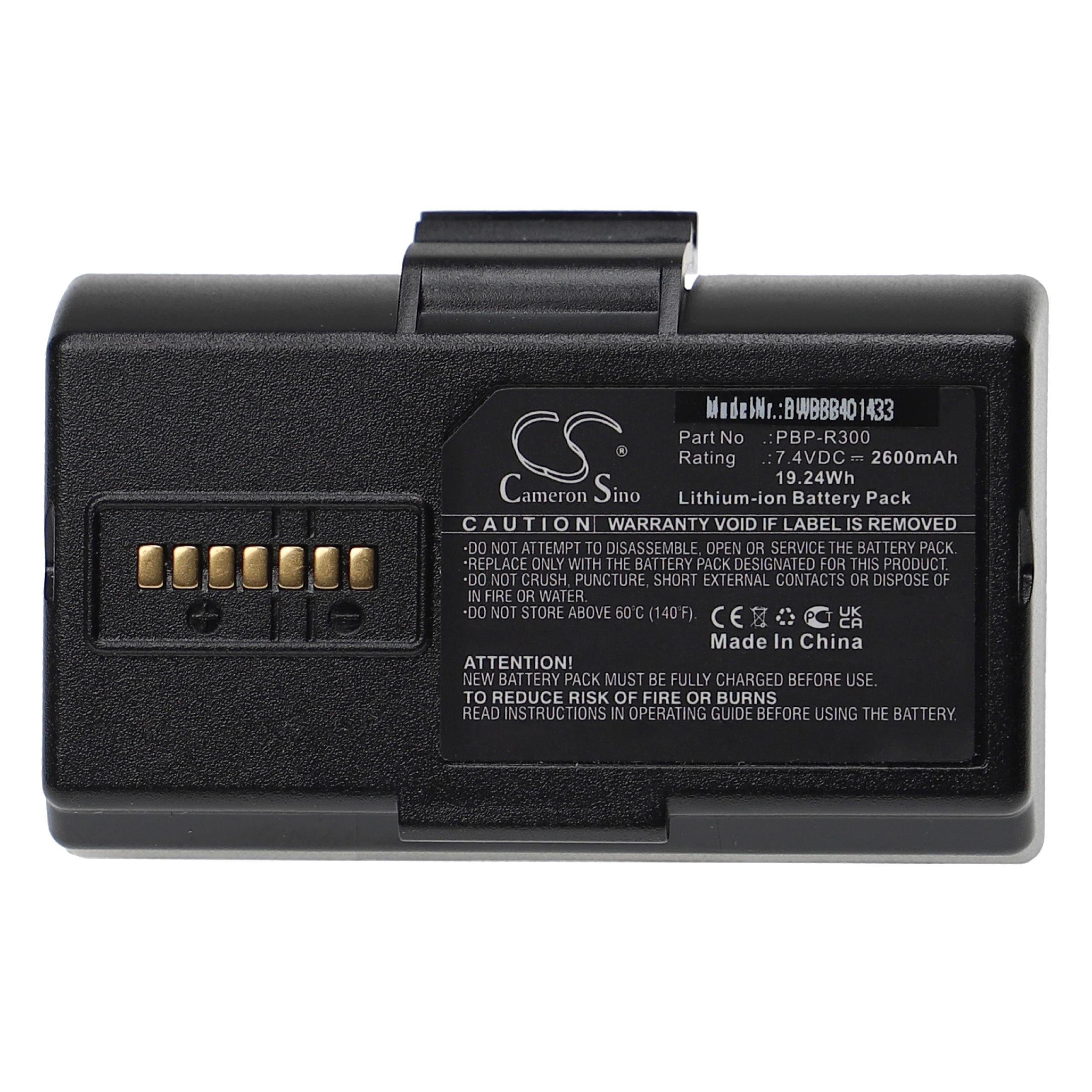 vhbw Ersatz für Bixolon PBP-R300 für Akku Li-Ion 2600 mAh (7,4 V)