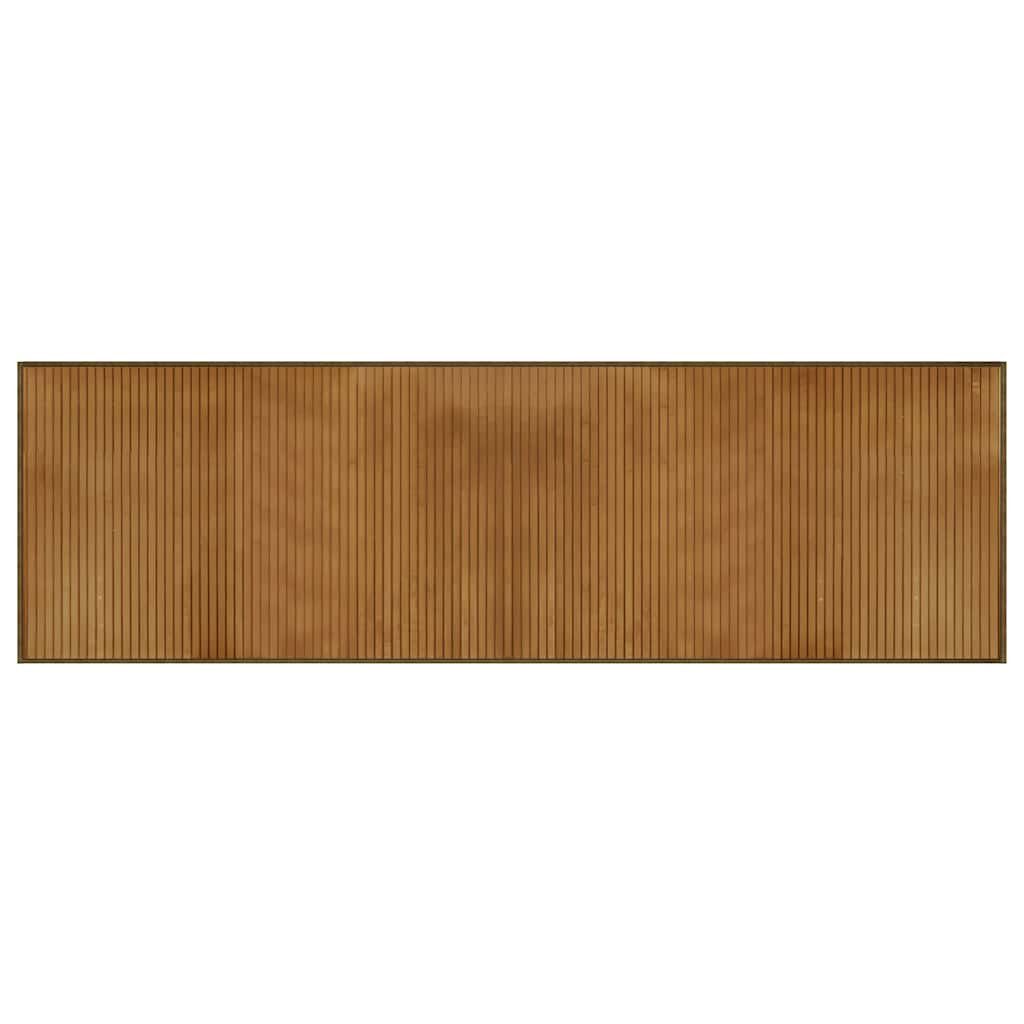 vidaXL Teppich Teppich Rechteckig Braun 60x200 cm Bambus, Rechteckig günstig online kaufen