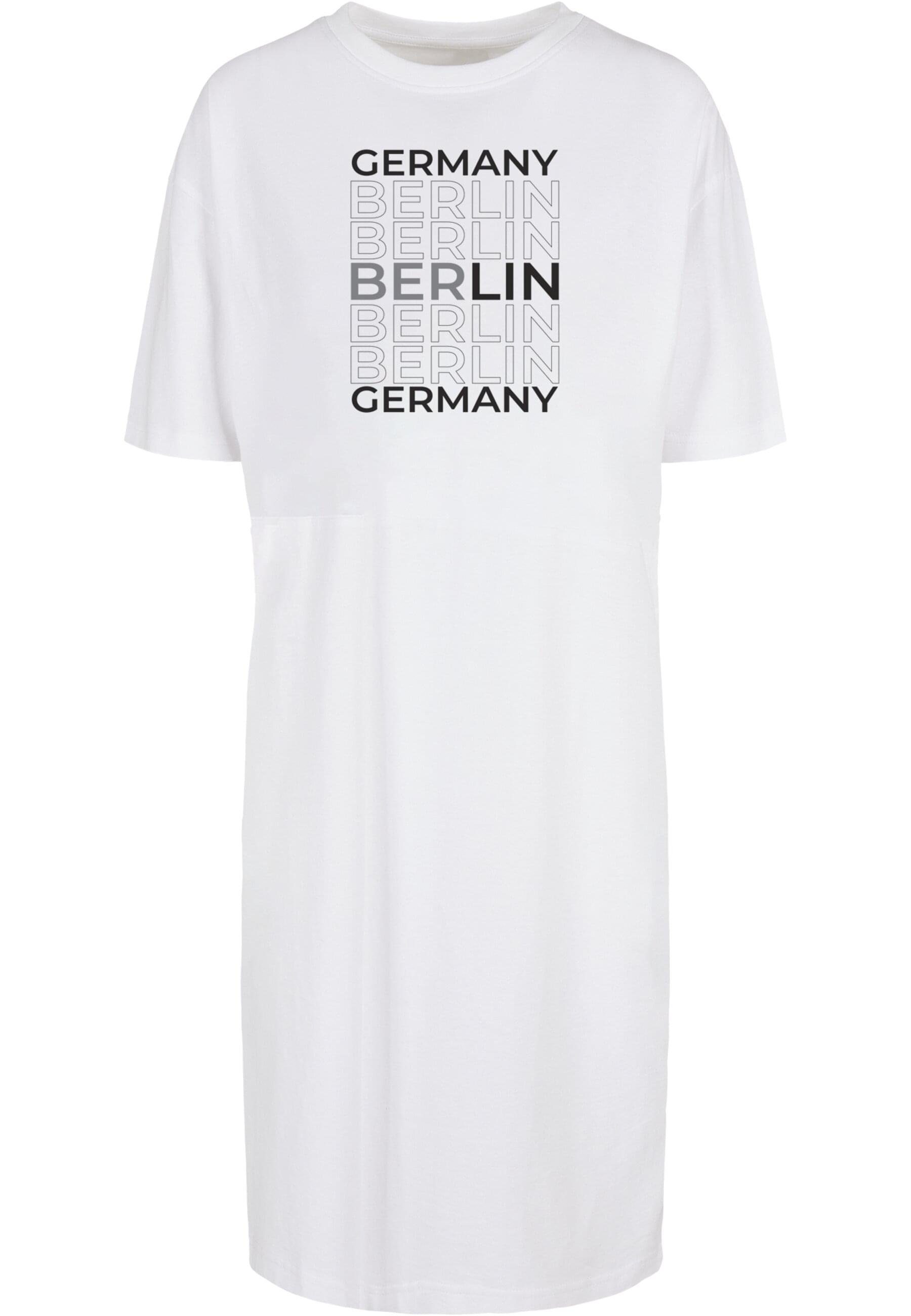-tlg) Ladies Organic Dress Stillkleid Oversized Berlin Tee Slit (1 Damen Merchcode