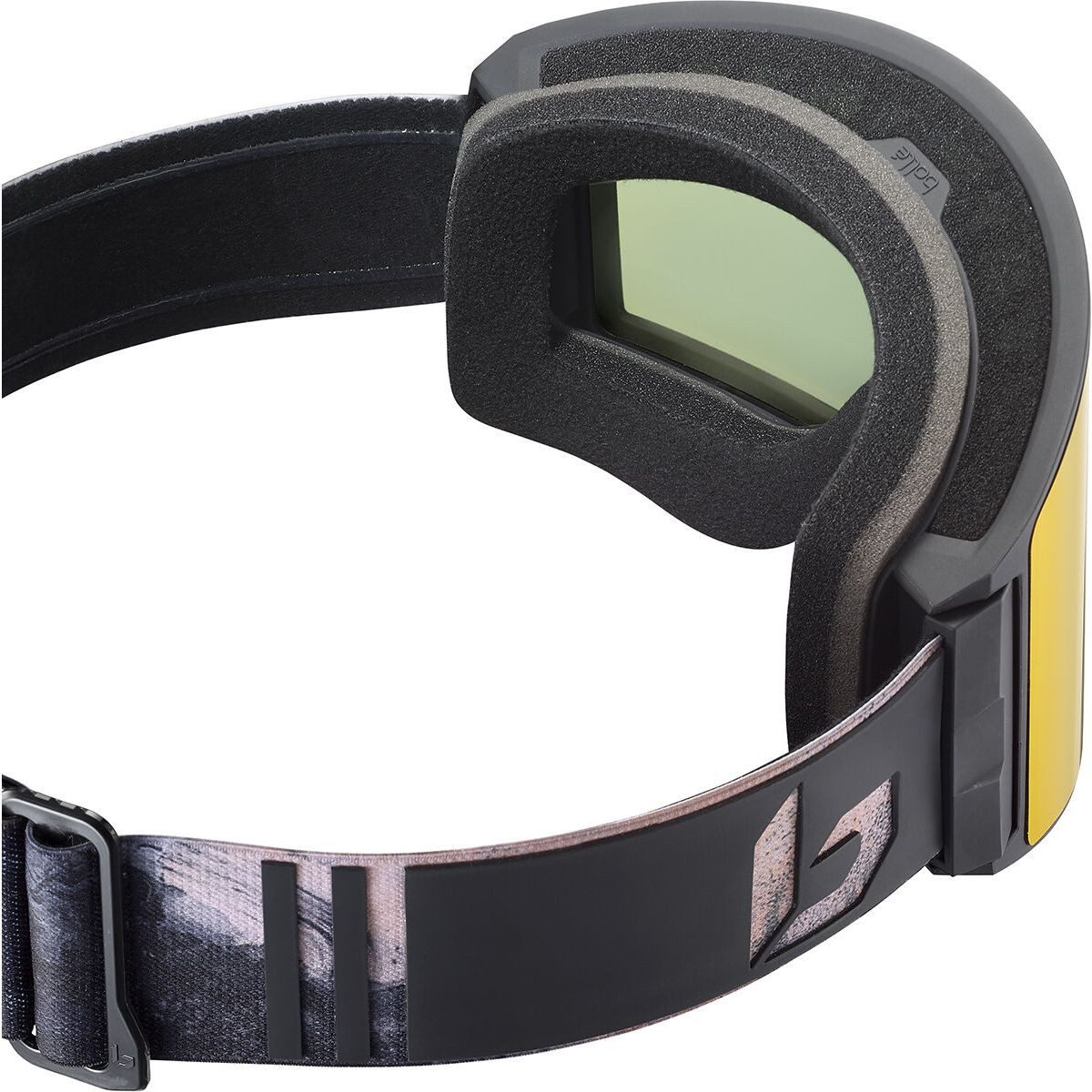 Bolle Skibrille Blackridge, Hochwertige Skibrille mit großem Sichtfeld, optimalem Sitz