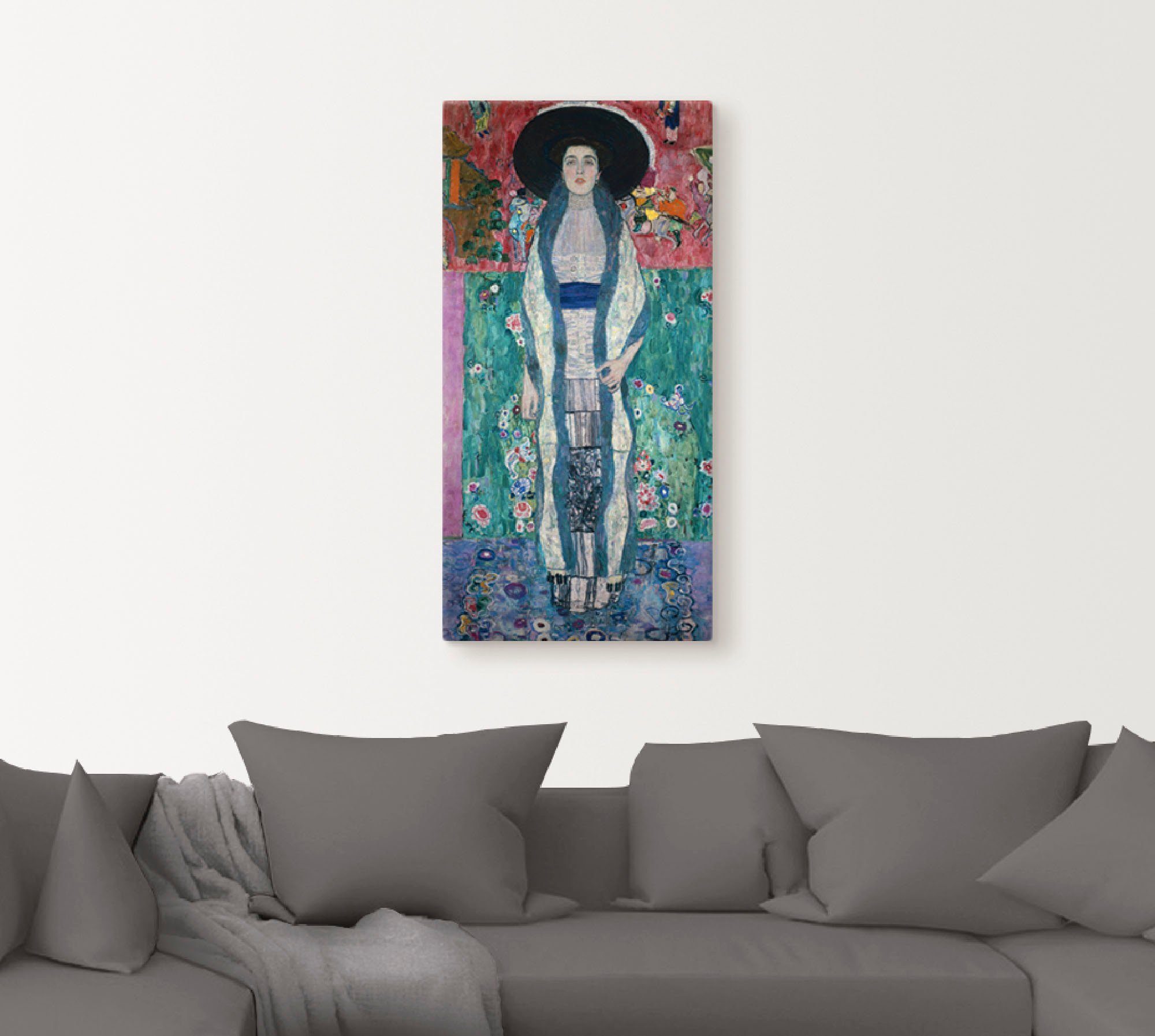 Artland Leinwandbild Bildnis Adele Bloch-Bauer II. 1912, Frau (1 St), auf Holzrahmen gespannt