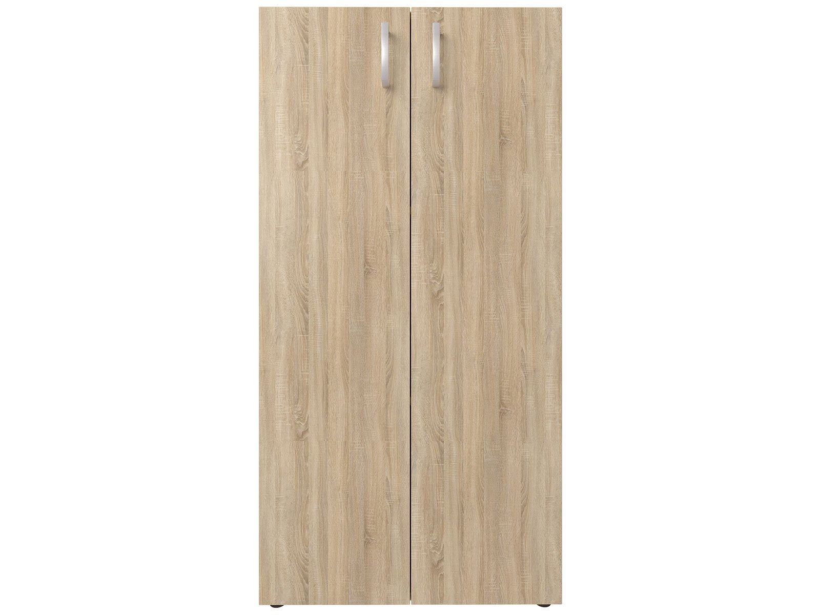 zeitloser Breite Sonoma/Eiche 113 cm | Made mit Sonoma/Eiche höhenverstellbaren Einlegeböden. aus 34,5 möbelando in 3 Spanplatte Tiefe 2 Höhe Aktenschrank Trio 57 - Sonoma-Eiche Germany cm, Beistellschrank in cm,