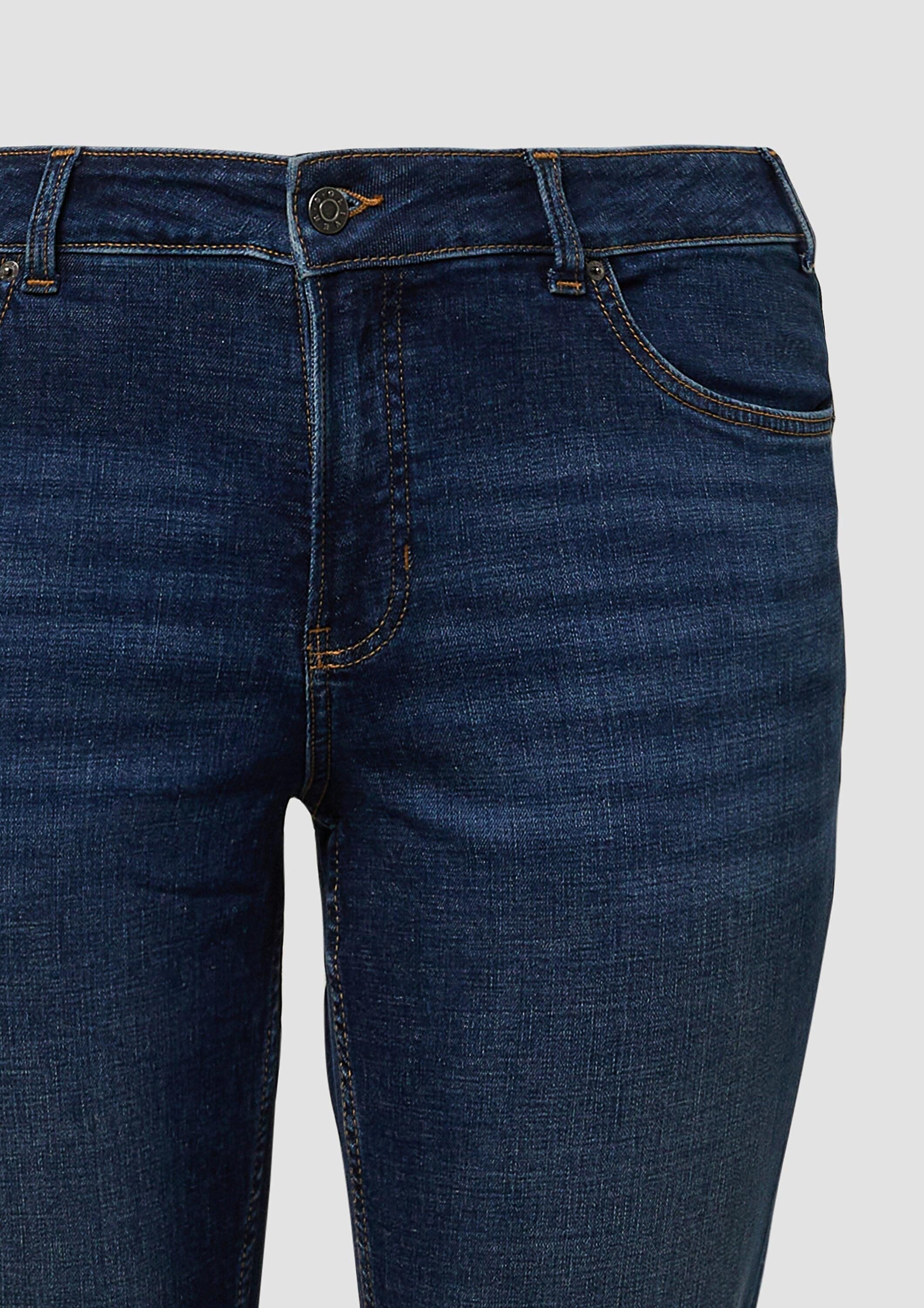 s.Oliver Regular-fit-Jeans Jeans-Hose Jeans / Straight Fit / Mid Rise / Straight Leg / Aufschlag