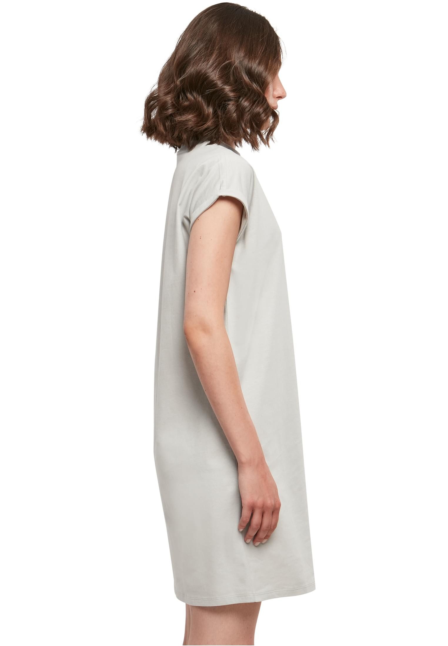 urbandreamz Jerseykleid Damen Kleid überschnittene Schultern Jersey Turn Up Ärmel