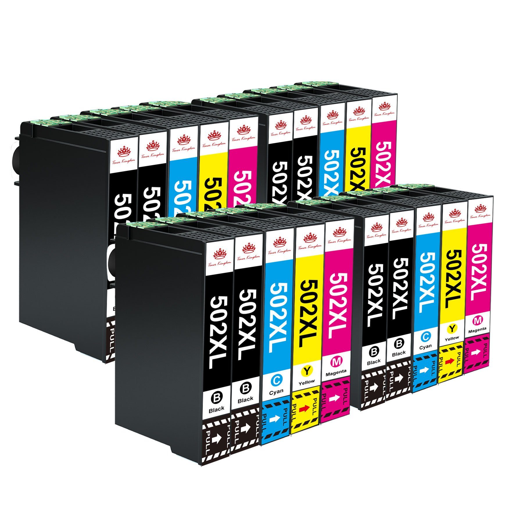 Toner Kingdom 20er Druckerpatronen Multipack für Epson 502 xl Tintenpatrone (für XP 5100 XP 5105 XP 5150 XP 5155, WF-2860DWF WF-2865DWF WF-2880DWF WF-2885)