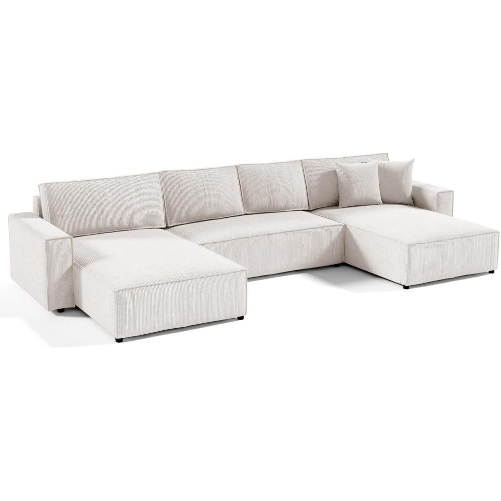 Beautysofa Ecksofa U-Form Parys, mit Schlaffunktion, günstig online kaufen