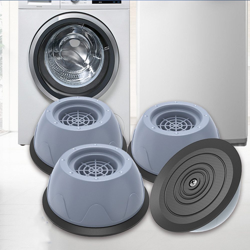 Candyse Waschmaschinenuntergestell Vier Stück Waschmaschine universal Fußmatte Stoßdämpfung Anti-Rutsch, Geeignet für alle Marken und Modelle von Waschmaschinen