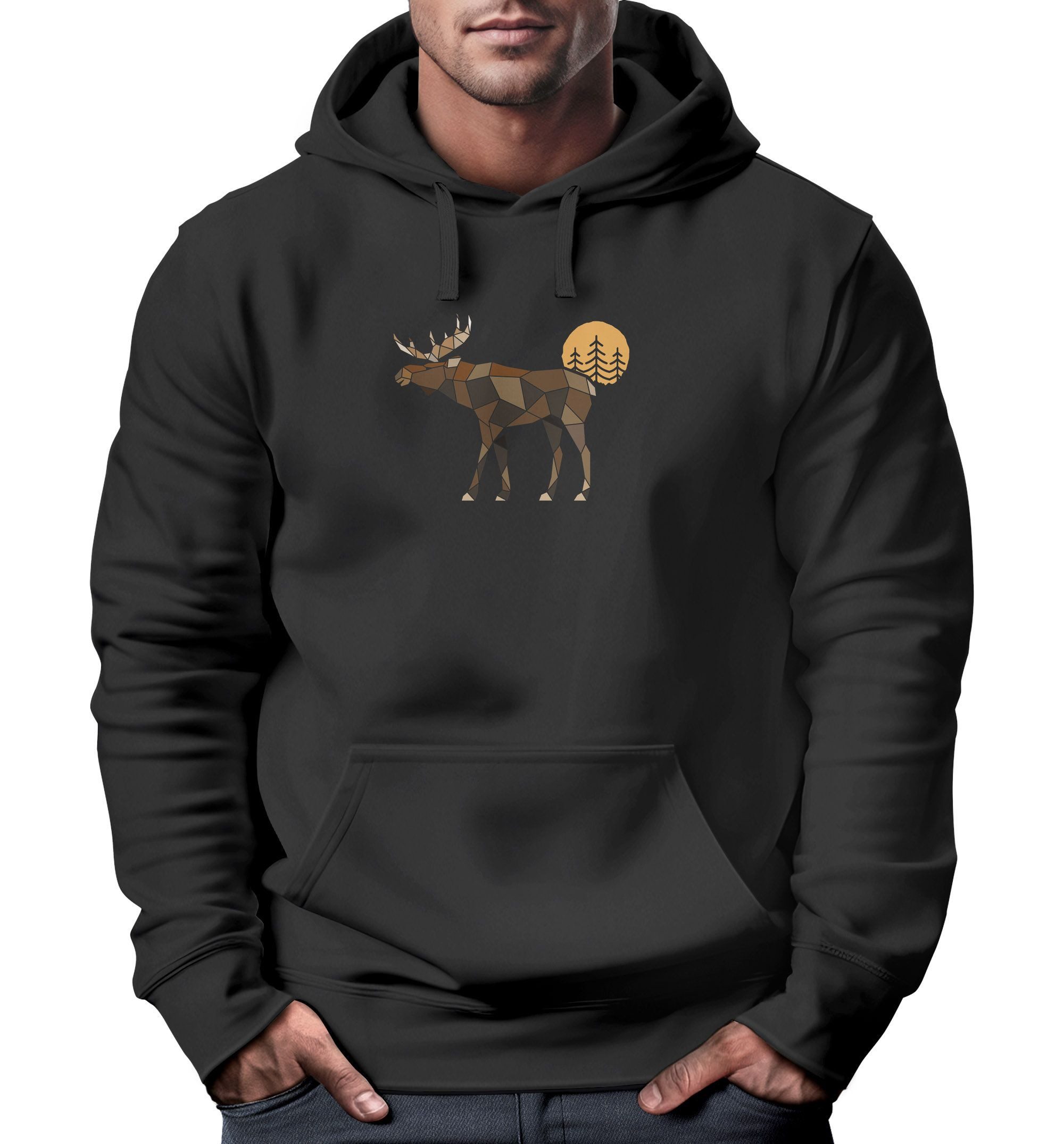 Neverless Hoodie Hoodie Herren mit Aufdruck günstig online kaufen