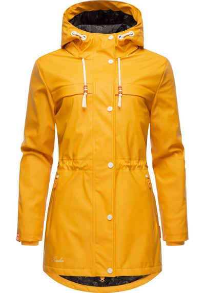 Navahoo Regenmantel Rainy Forest modischer Damen Outdoor Regenparka