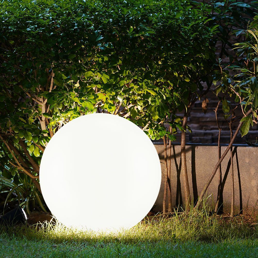 etc-shop LED Solarleuchte, verbaut, Solarleuchte Kugelleuchte Gartendeko Solar Kugel fest LED-Leuchtmittel LED Garten
