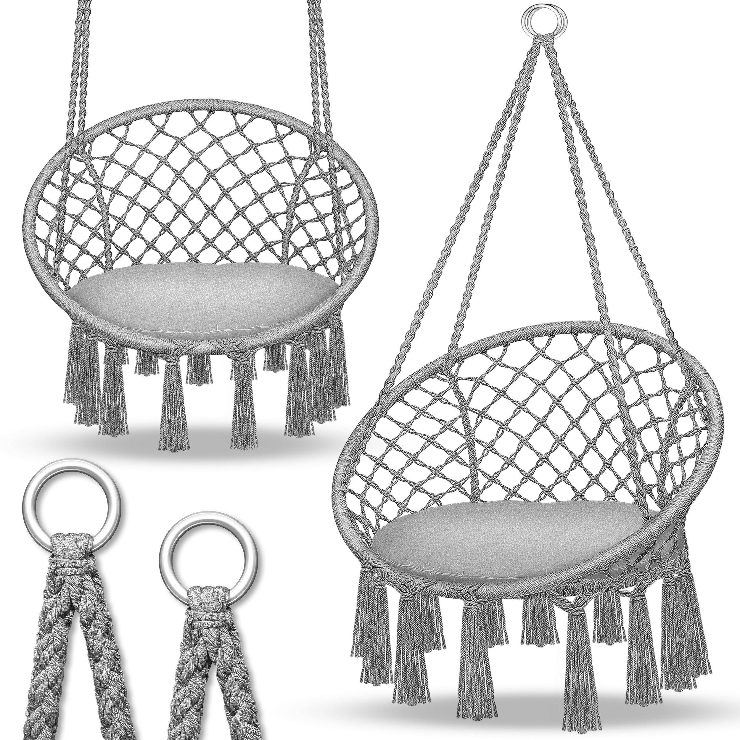 tillvex Hängesessel tillvex® Hängesessel Hängestuhl Hängeschaukel Hängekorb günstig online kaufen