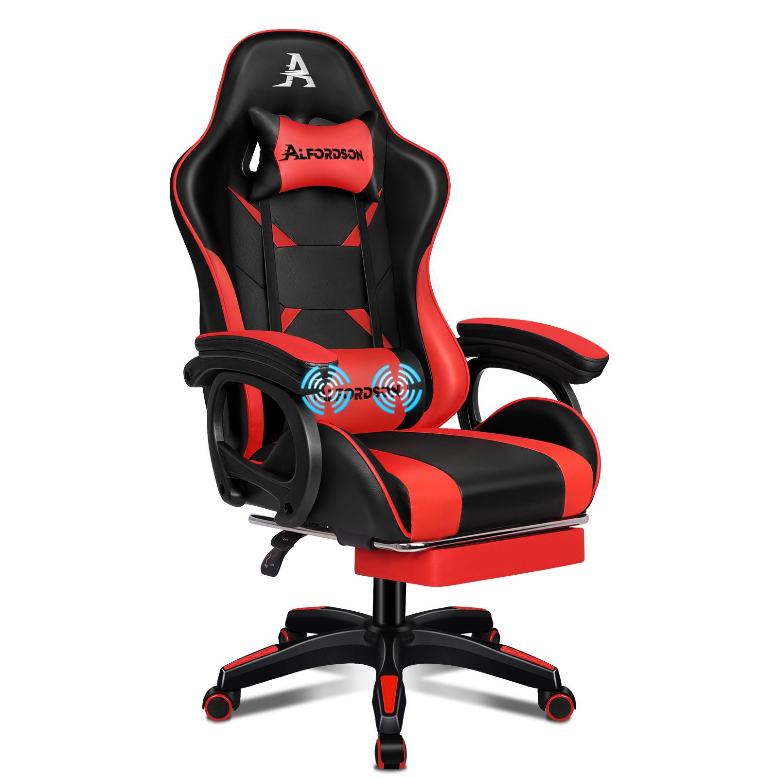 ALFORDSON Gaming-Stuhl mit Massage-Lendenkissen, X-Large, 5 günstig online kaufen