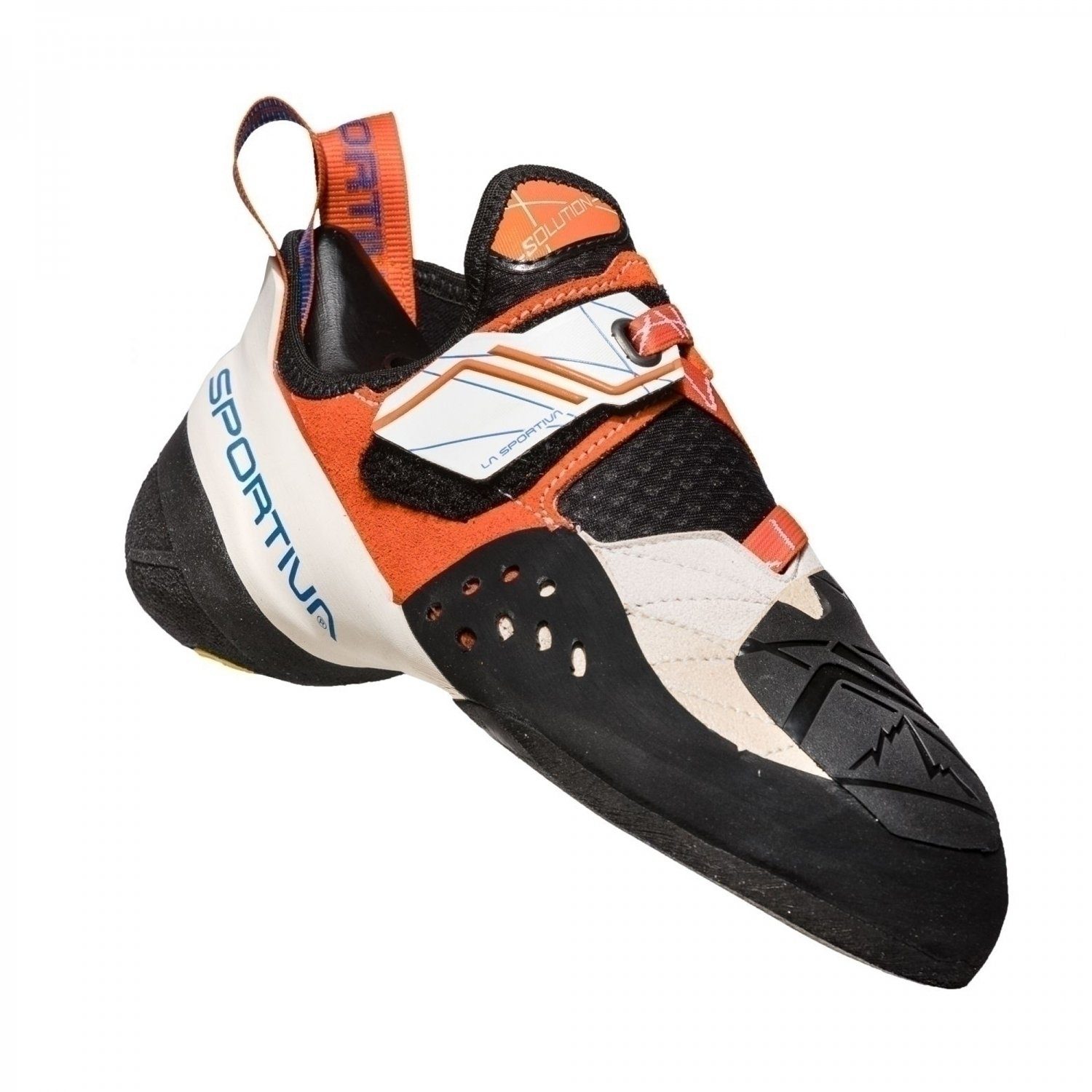 La Sportiva SOLUTION Damen Kletterschuh WHITE/LILY ORANGE Kletterschuh