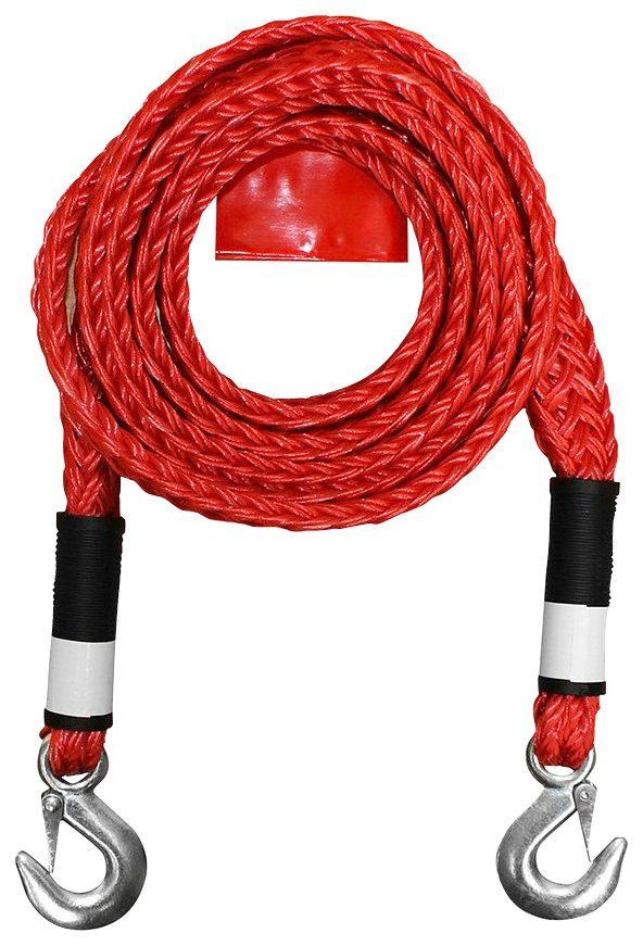 Abschleppseil 3,5m Orange | 5 Tonnen Zugkraft | Mit 2 Sicherheitshaken