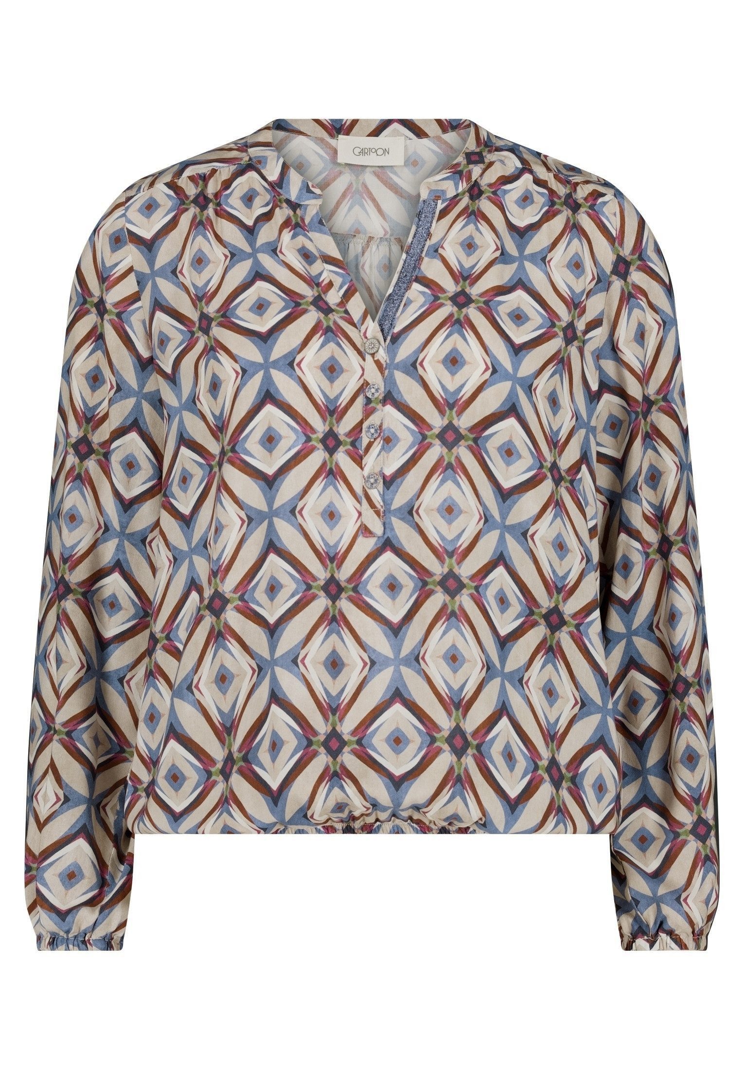 Cartoon Schlupfbluse Damen mit Muster