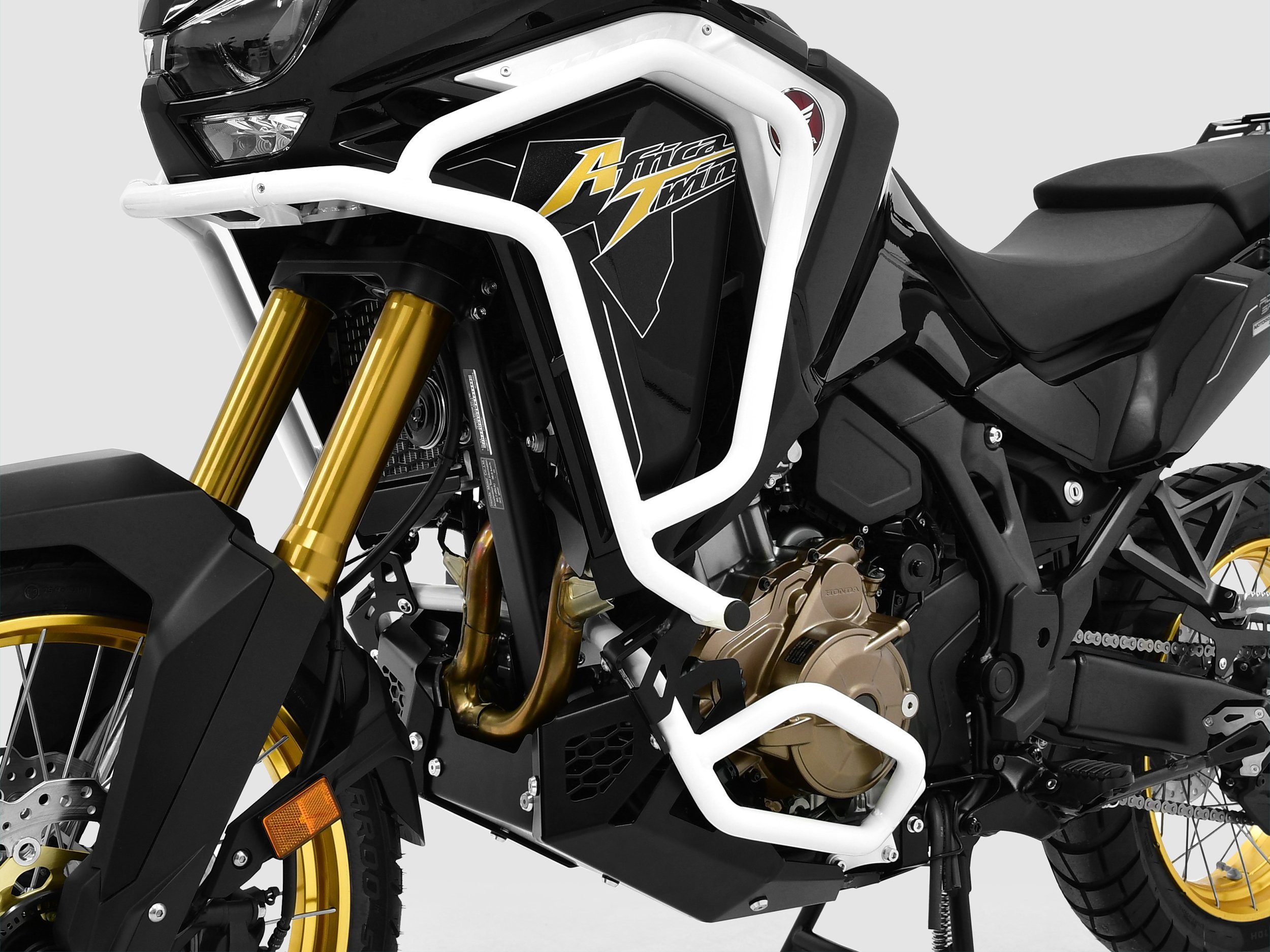 Motor-Schutzhülle Sturzbügel-Set für Honda CRF 1100 L Africa Twin Adventure Sports weiß