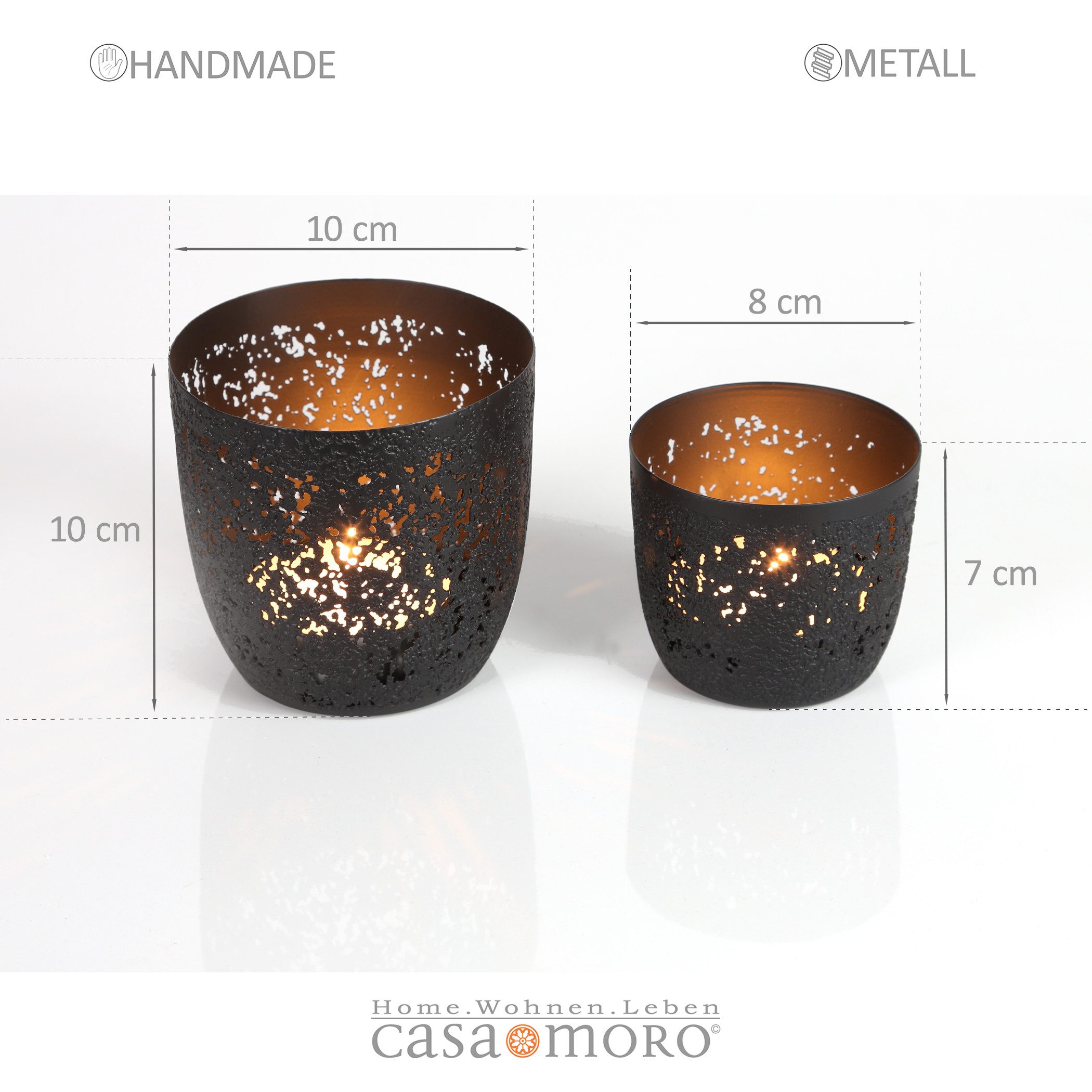 Casa Moro Windlicht Teelichthalter 2er Set günstig online kaufen