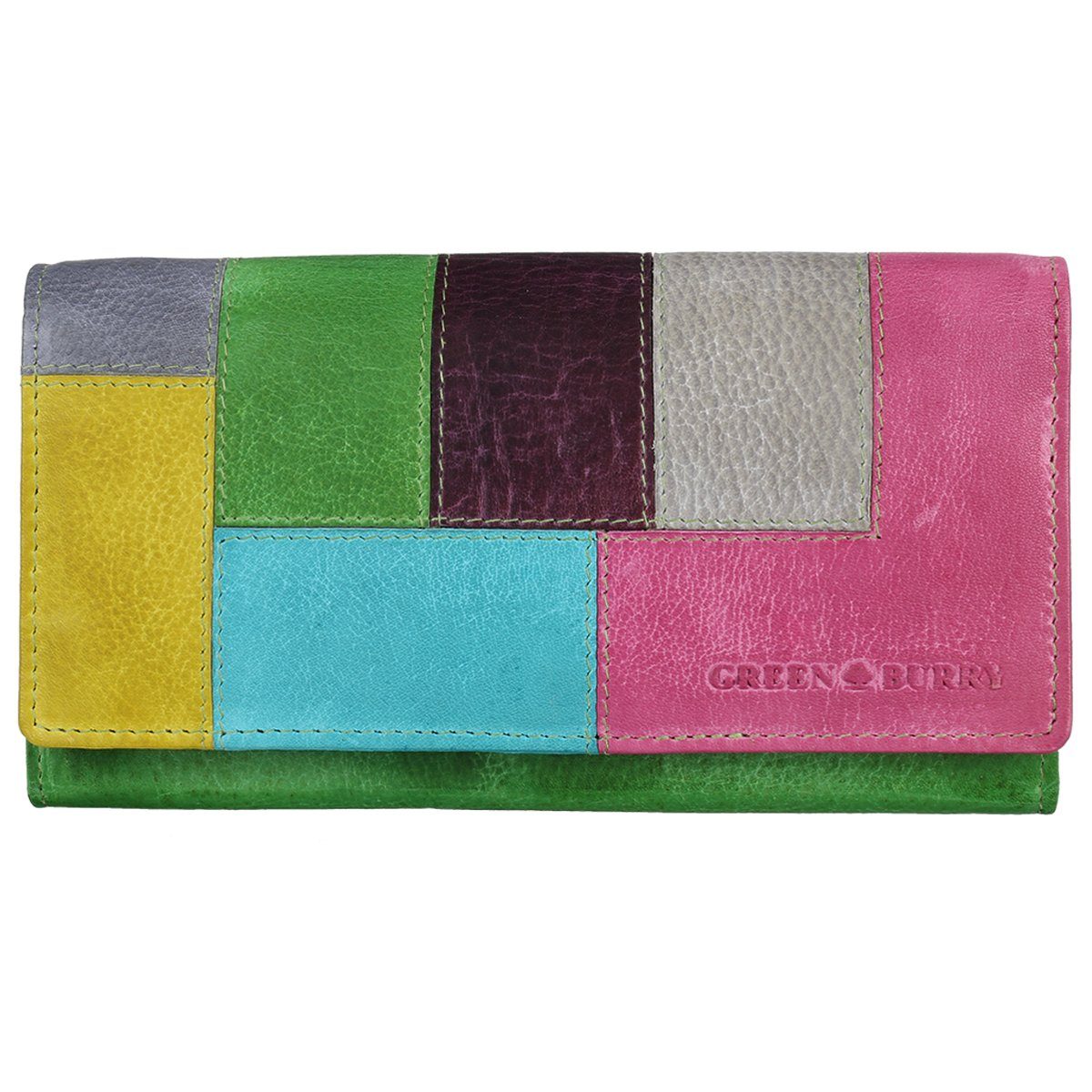 Greenburry Geldbörse Candy Shop bunte Damen Leder Geldbörse Portmonee 862-7 günstig online kaufen