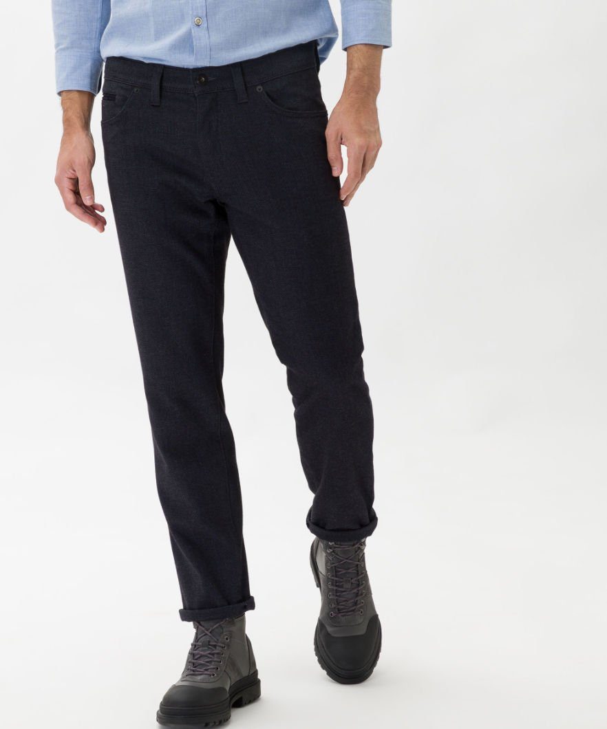 Brax 5-Pocket-Hose Style CADIZ, Mix hochwertiger Elasthan Polyester aus und Baumwolle
