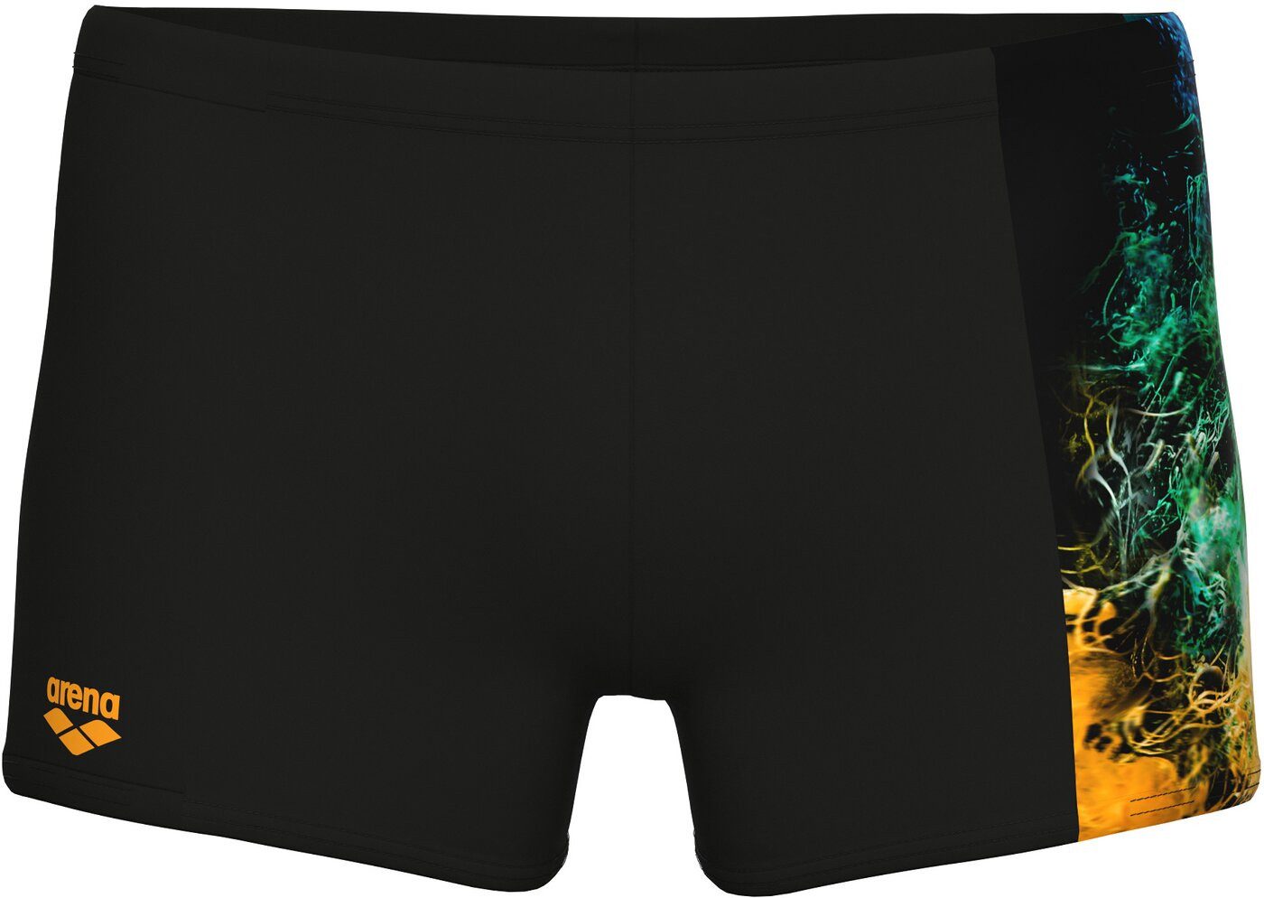 Arena Badeshorts MEN'S ARENA VIBRANT SWIM SHORT BLACK-BLACK MULTI