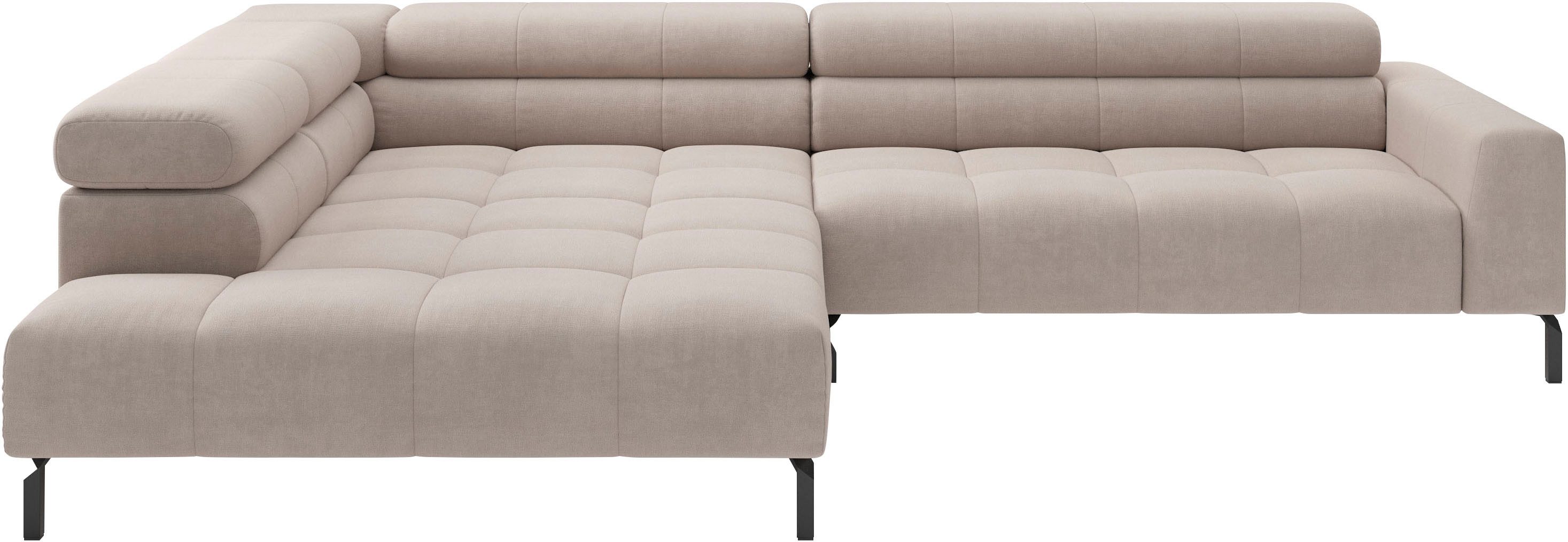 Ecksofa Claya, 311 cm breit, L-Form, inkl. Kopfteilverstellung