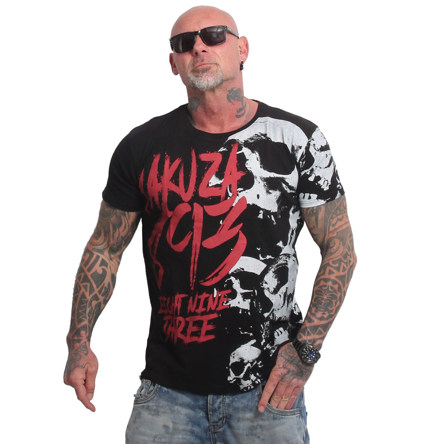 YAKUZA T-Shirt Skull Theme günstig online kaufen