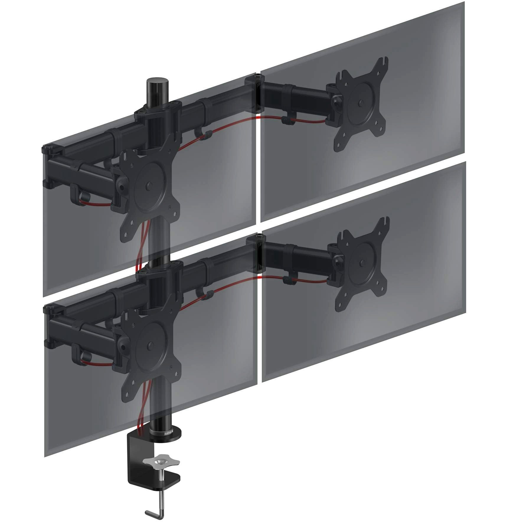 Duronic Monitorständer DM254, (Monitorarm, Monitor Halterung 4 Bildschirme bis 27" Zoll)