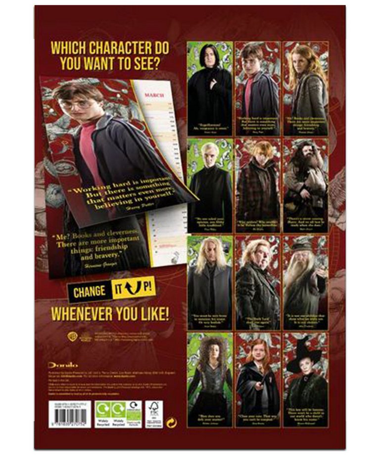 Thumbnail - Danilo Wandkalender Harry Potter Kalender 2025 CHANGE IT UP Kalender