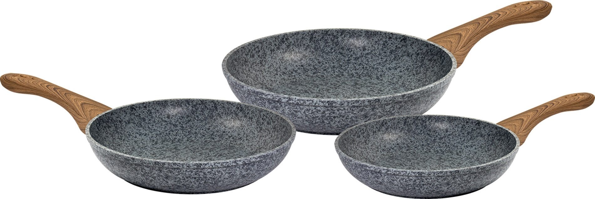 CS Koch-Systeme Bratpfanne STEINFURT, antihaftbeschichtet, Aluminiumlegierung, Aluminium (1-tlg), antihaftbeschichtet