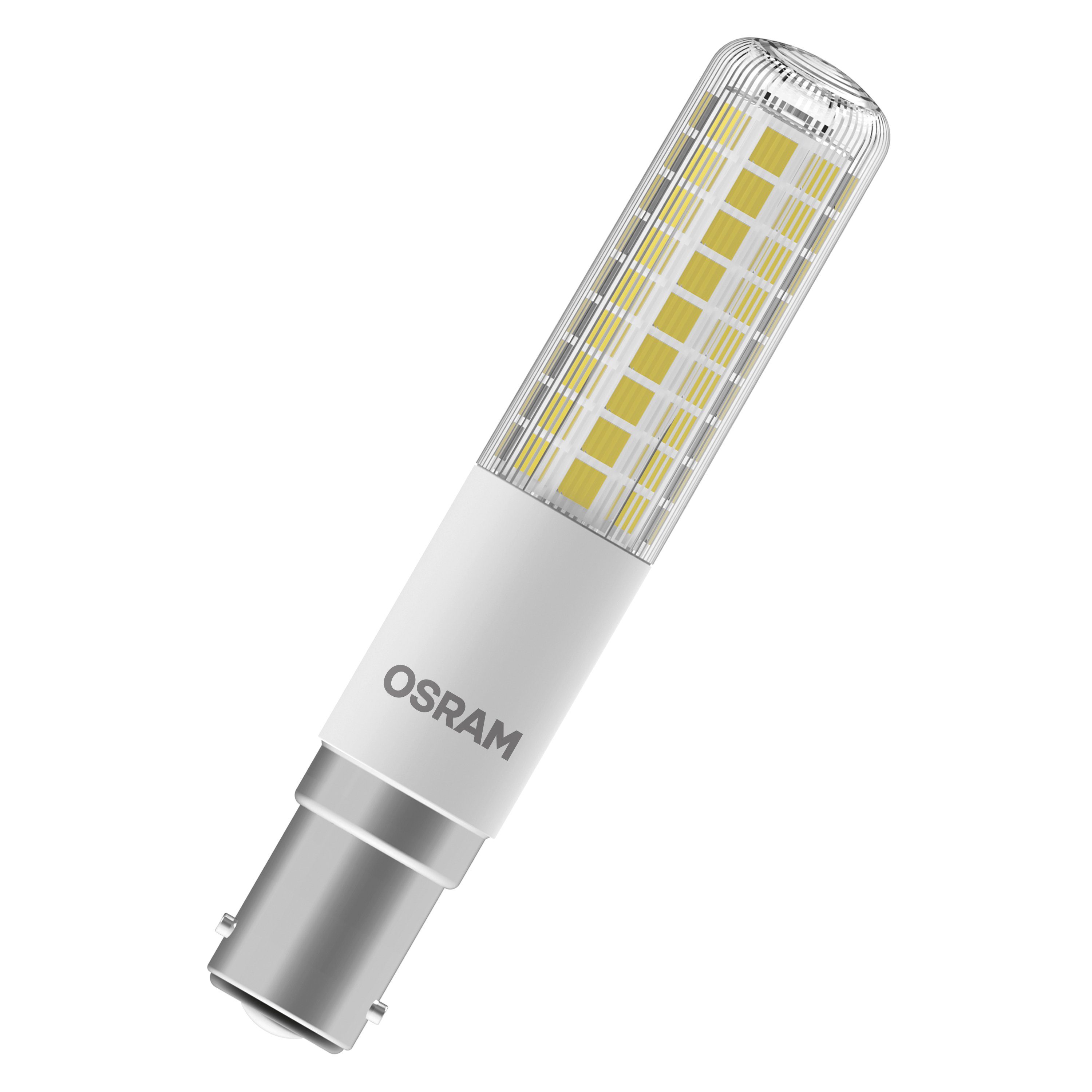 Ledvance LED-Leuchtmittel LED SPECIAL T SLIM DIM, E27 (7,3W 827 Variante), B15d (9W 827 Variante), 1 St., Warm weiß, 827, Geringere Wärmeentwicklung