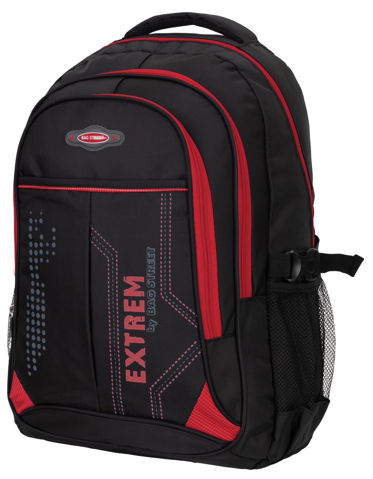 BAG STREET Rucksack Bag Street Rucksack Sport Reisen Arbeit Freizeit Schulrucksack Rot, Freizeitrucksack, Sportrucksack, Businessrucksack – Bild 4 von 5