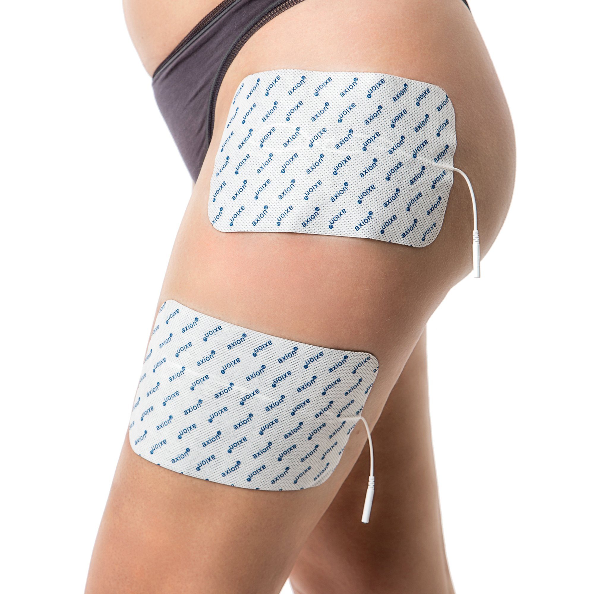 Axion Elektrodenpads passend zu Prorelax, Promed, axion - 18x11cm, 2mm Steckanschluss, 2 St.,selbstklebende TENS EMS Elektroden für TENS EMS Geräte