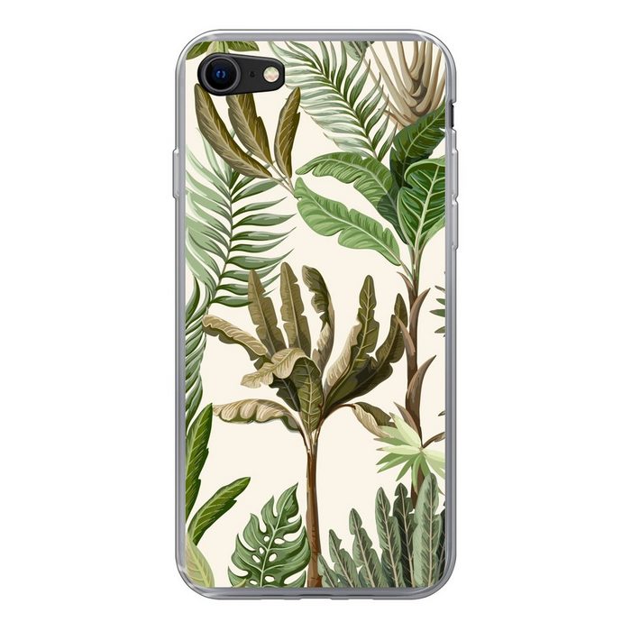 MuchoWow Handyhülle Dschungel - Palme - Bananenstaude - Kinder - Natur - Pflanzen Handyhülle Apple iPhone SE (2022) Handy Case Silikon Bumper Case