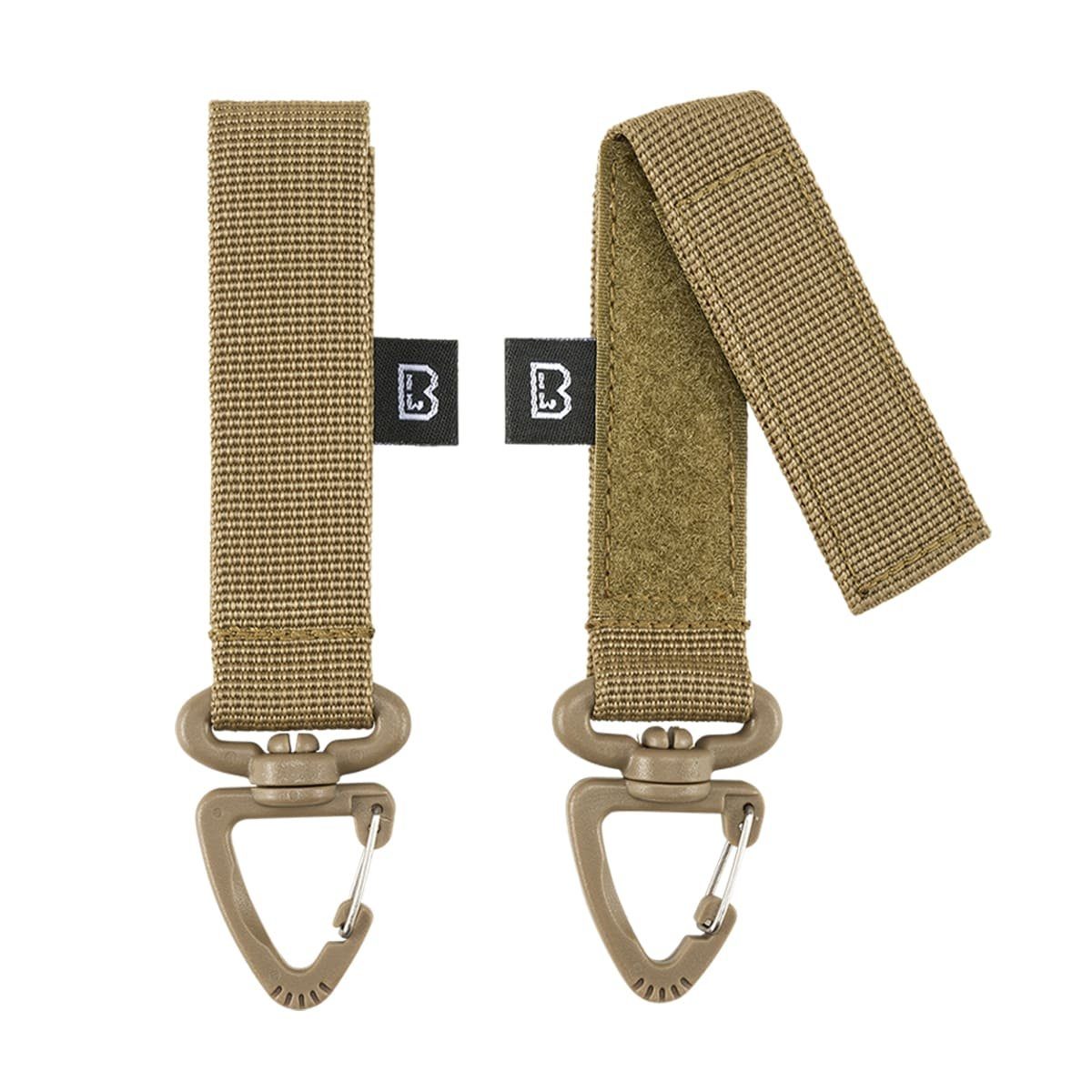 Karabiner Brandit Gürtel-Karabiner mit Molle Loop (2er Pack)