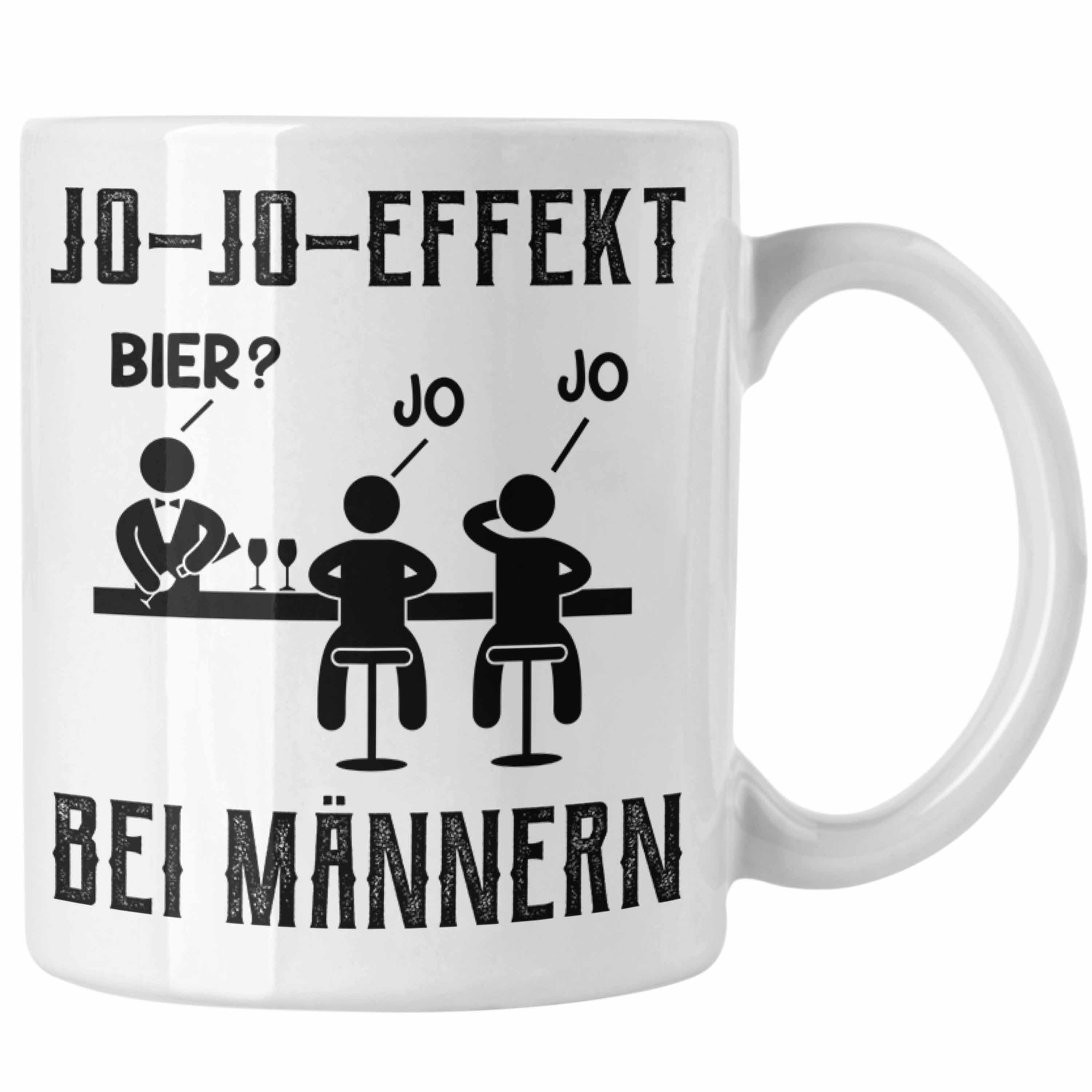 Trendation Tasse Jo Jo Geschenk Bei L Weiss Effekt Biertrinker Tasse Geschenkidee Männer Bier