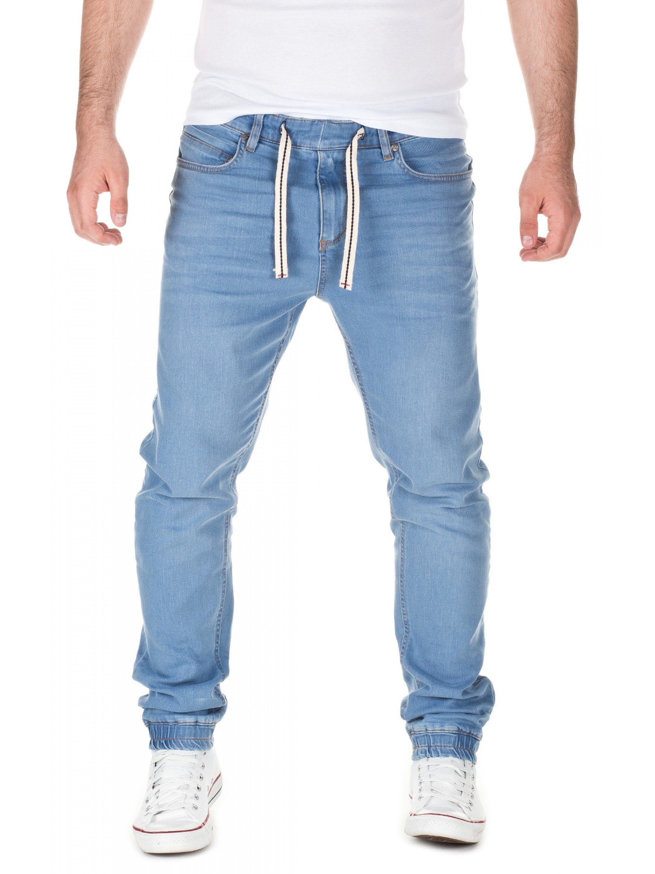 Straight-Jeans Jeans in Sweatpants-Look Ash