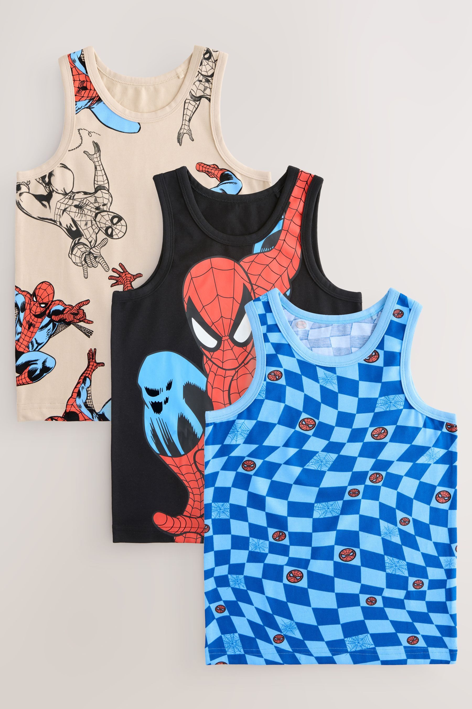 Next Trägertop Spiderman Trägerhemden, 3er-Pack (3-tlg)