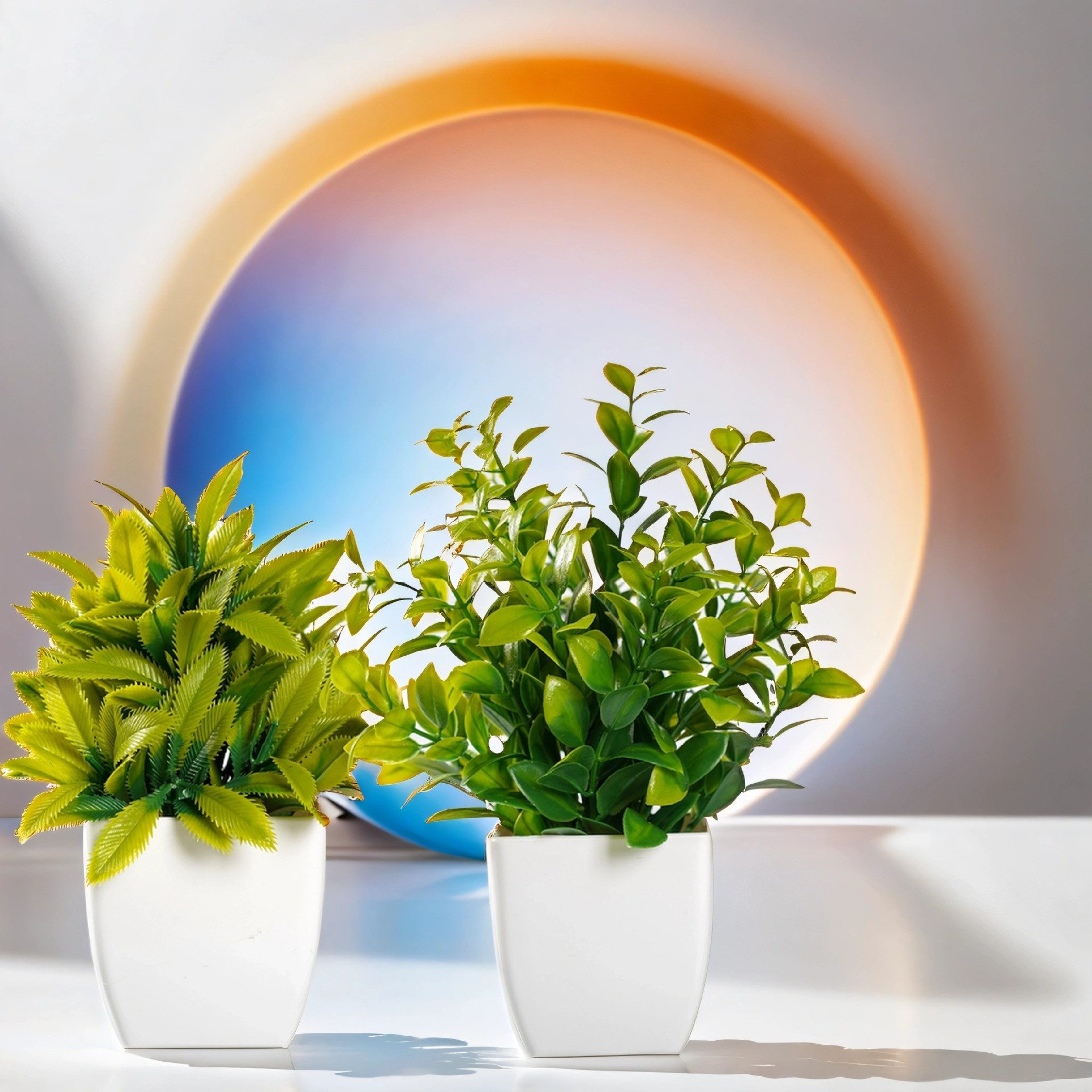 Kunstpflanze 6 Stück Mini Künstliche Pflanzen mit Topf Kunststoff Kunstpflanze, Agger, Für Home Badezimmer Büro Tisch Dekor – Bild 3 von 5