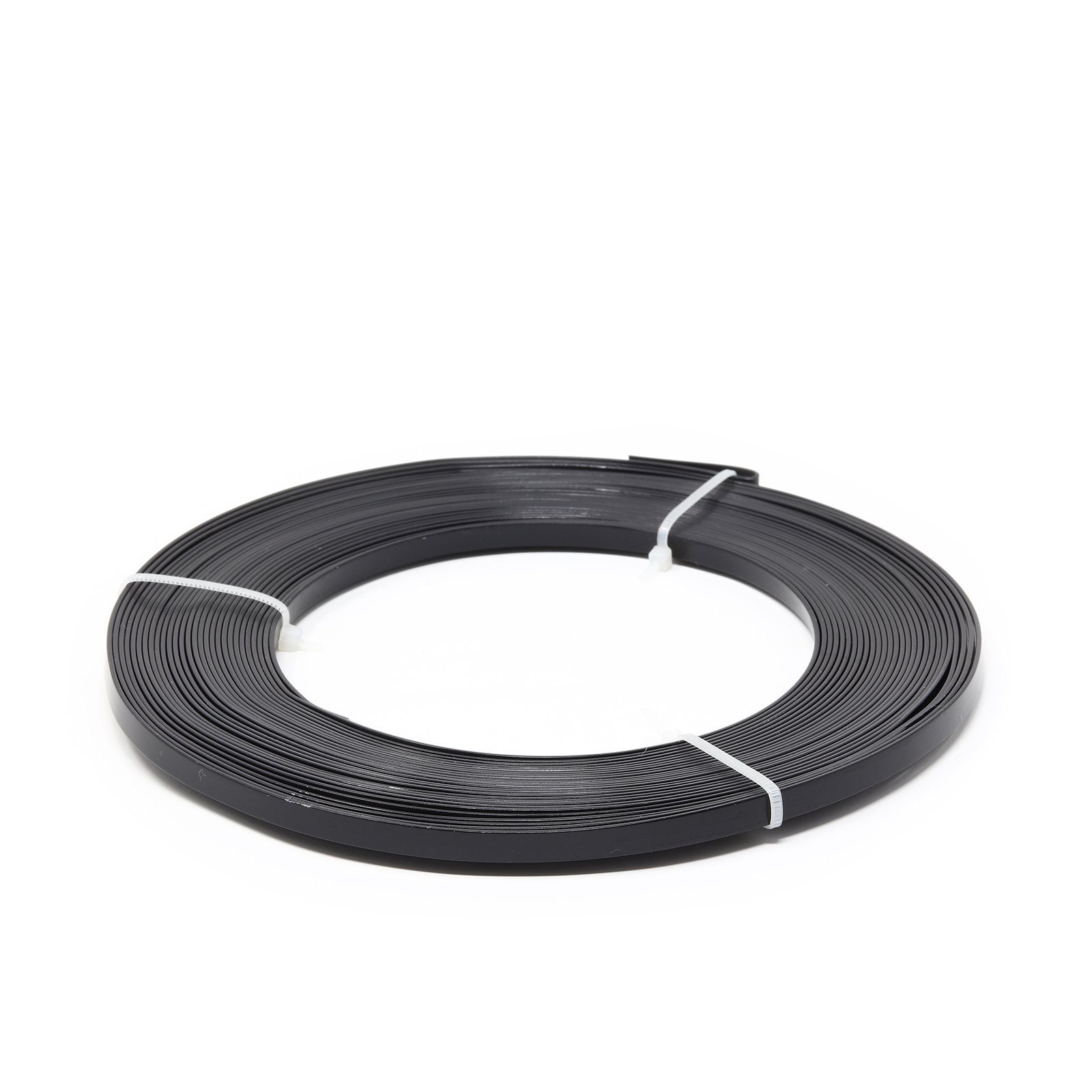 Draht Aluminium Flachdraht schwarz - 23 - 5,00 mm 1,00 mm 10 m 130 g