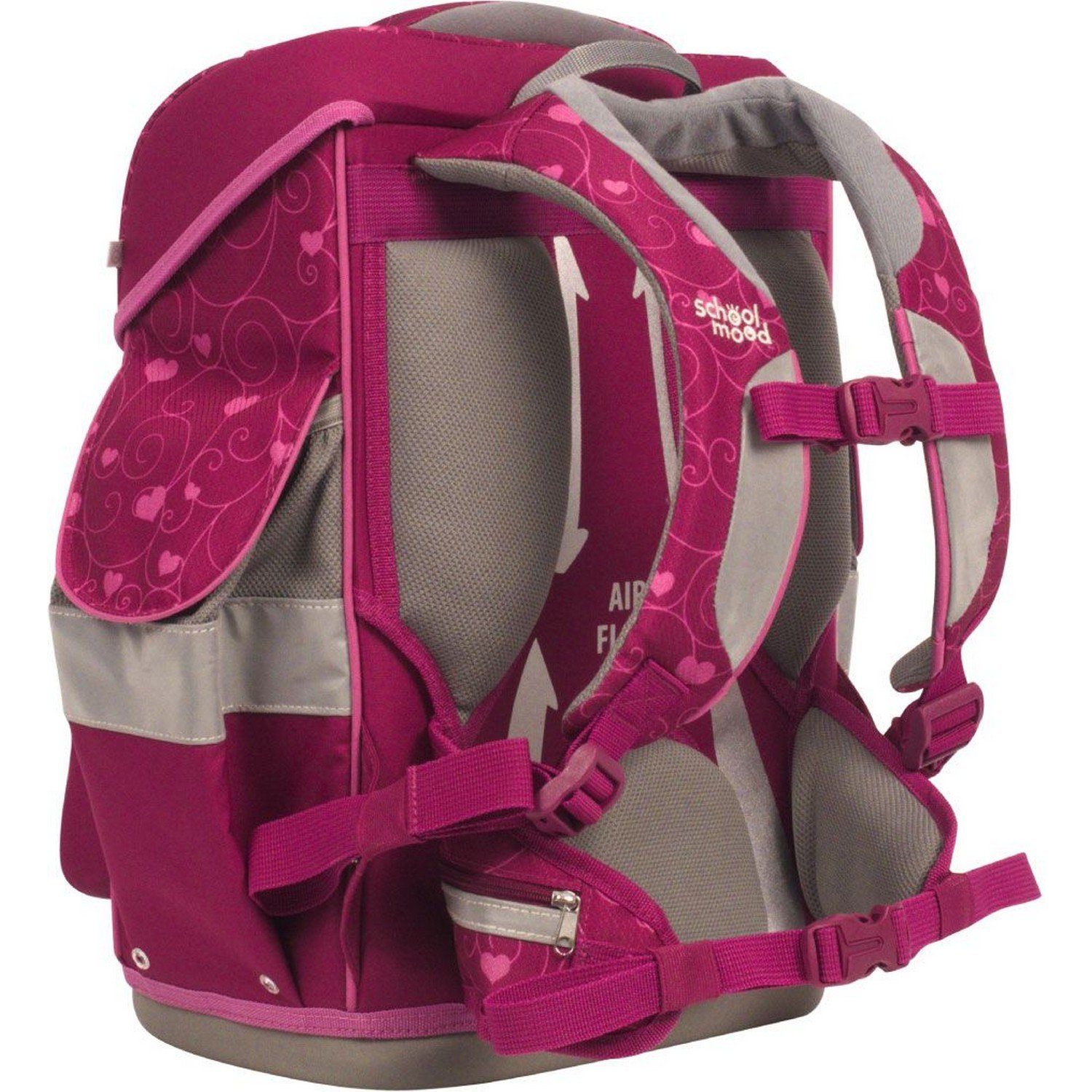 SCHOOL-MOOD® Schulranzen Schulranzenset 7-tlg. Timeless Air+ Hannah Hase