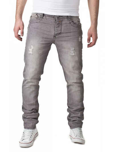 Stitch & Soul Slim-fit-Jeans Destroyed Denim Jeans