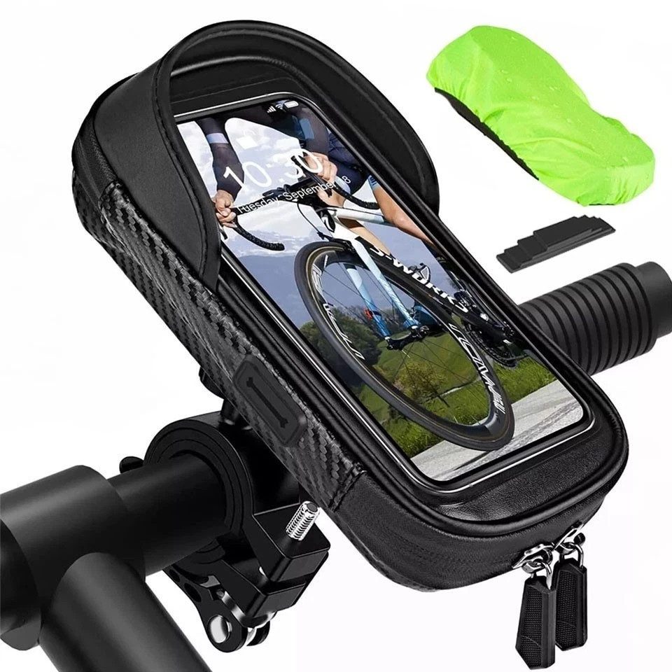 Bundviel Fahrradtasche Handyhalterung Fahrrad 360°drehbar Wasserdichte Fahrradhalterung