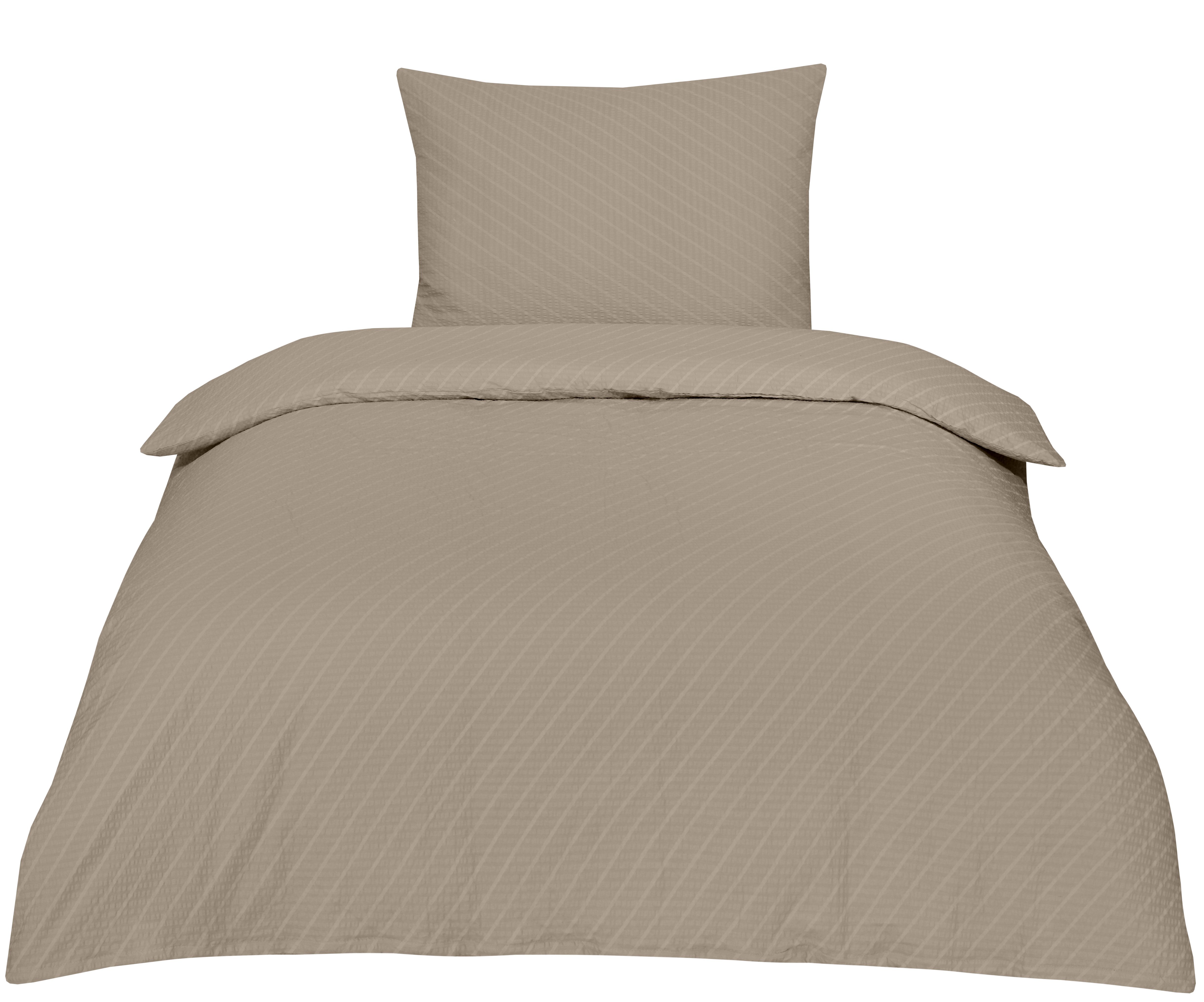 Betz Bettwäsche Seersucker 2tlg. Garnitur Set mit Reißverschluss, Baumwolle günstig online kaufen