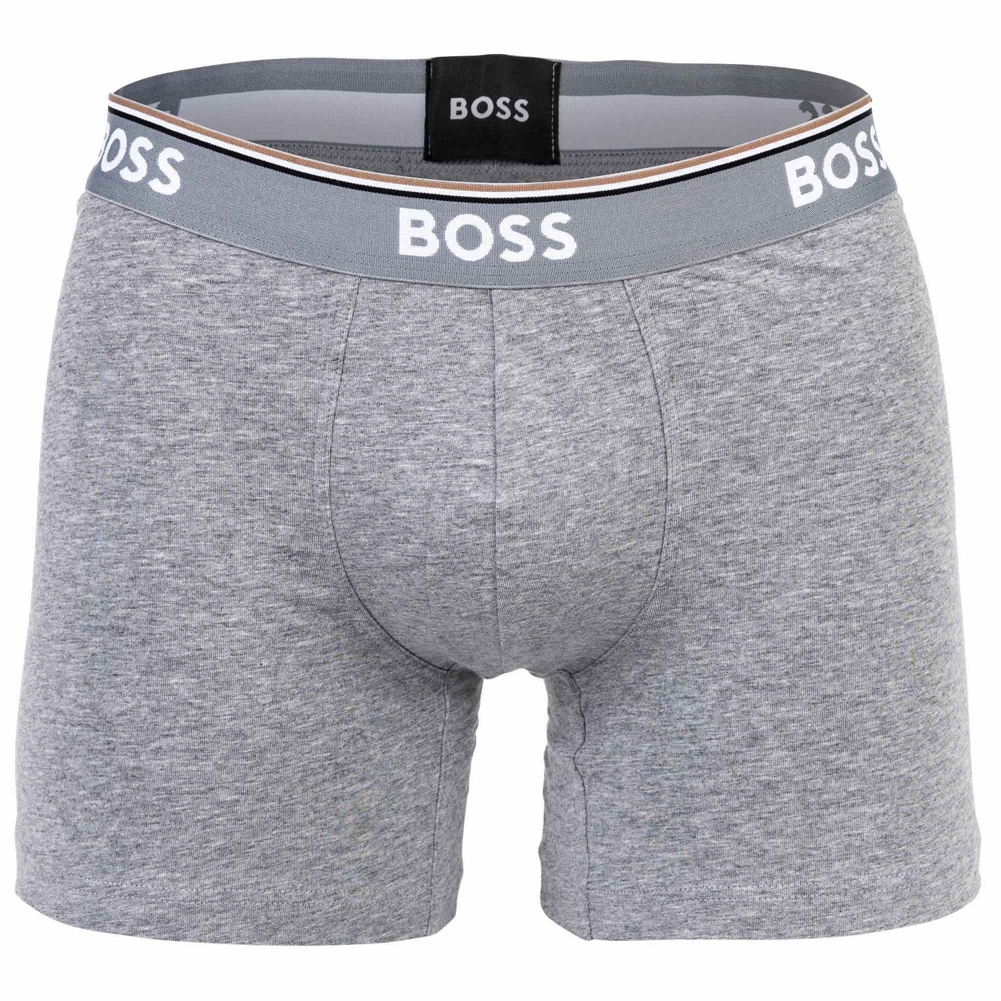 BOSS Boxer Herren Boxershorts, 6er 6P Briefs - Grau Pack Boxer