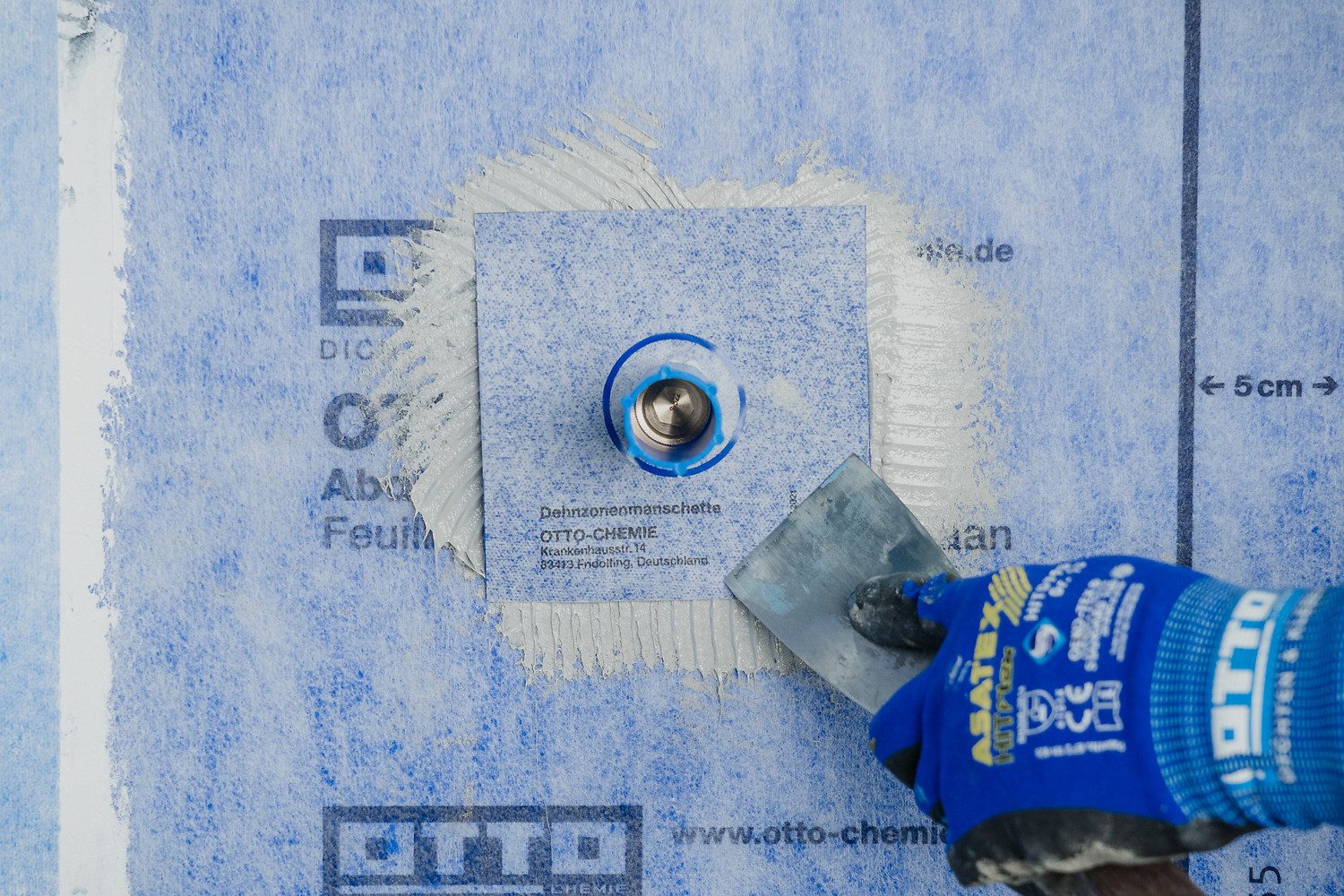 OTTO-Chemie Wannenabdichtband Ottoflex Dehnzonenmanschette für Rohrdurchführungen, extrem elastisch
