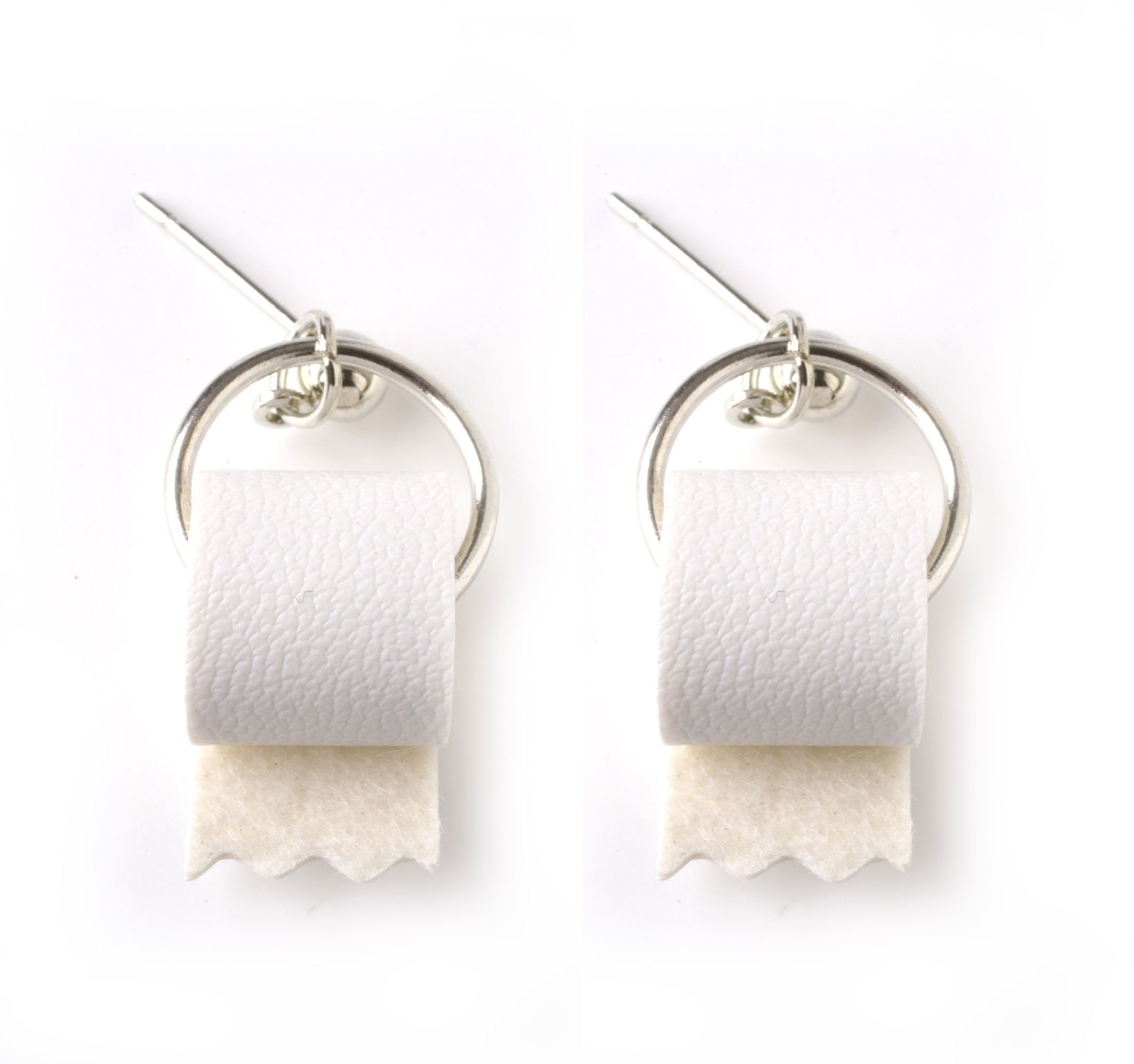Eyecatcher Paar Ohrstecker »Paar Ohrringe in Form einer Rolle  Toilettenpapier. Klopapier Ohrringe« online kaufen | OTTO