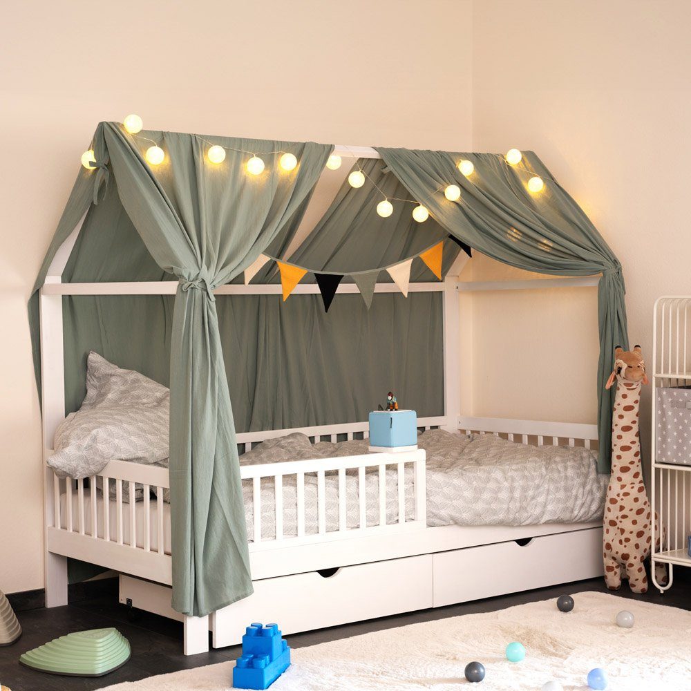 HOME DELUXE Kinderbett STERNENLAND mit Schubladen – 90 x 200 cm (aus massiv günstig online kaufen