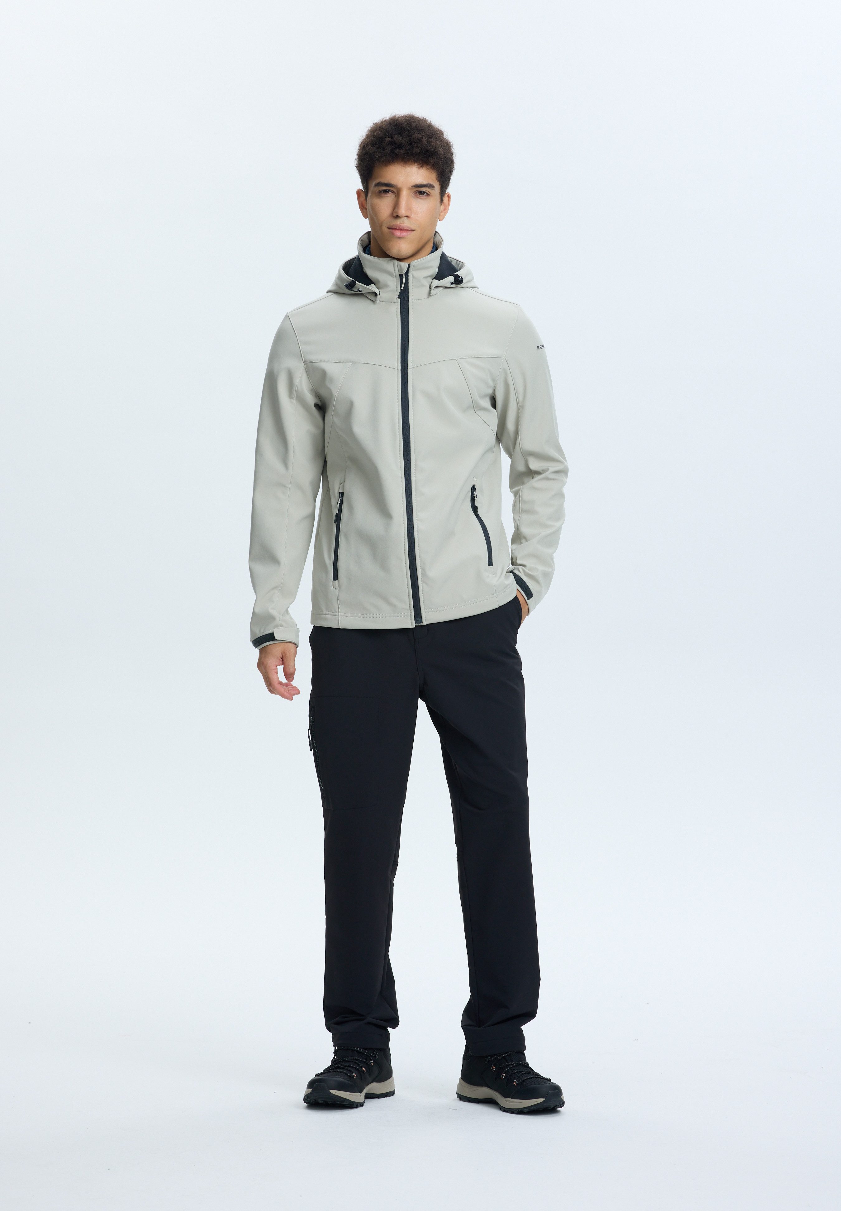 Icepeak Softshelljacke BRIMFIELD für sportliche Aktivitäten, winddicht, wasserabweisend
