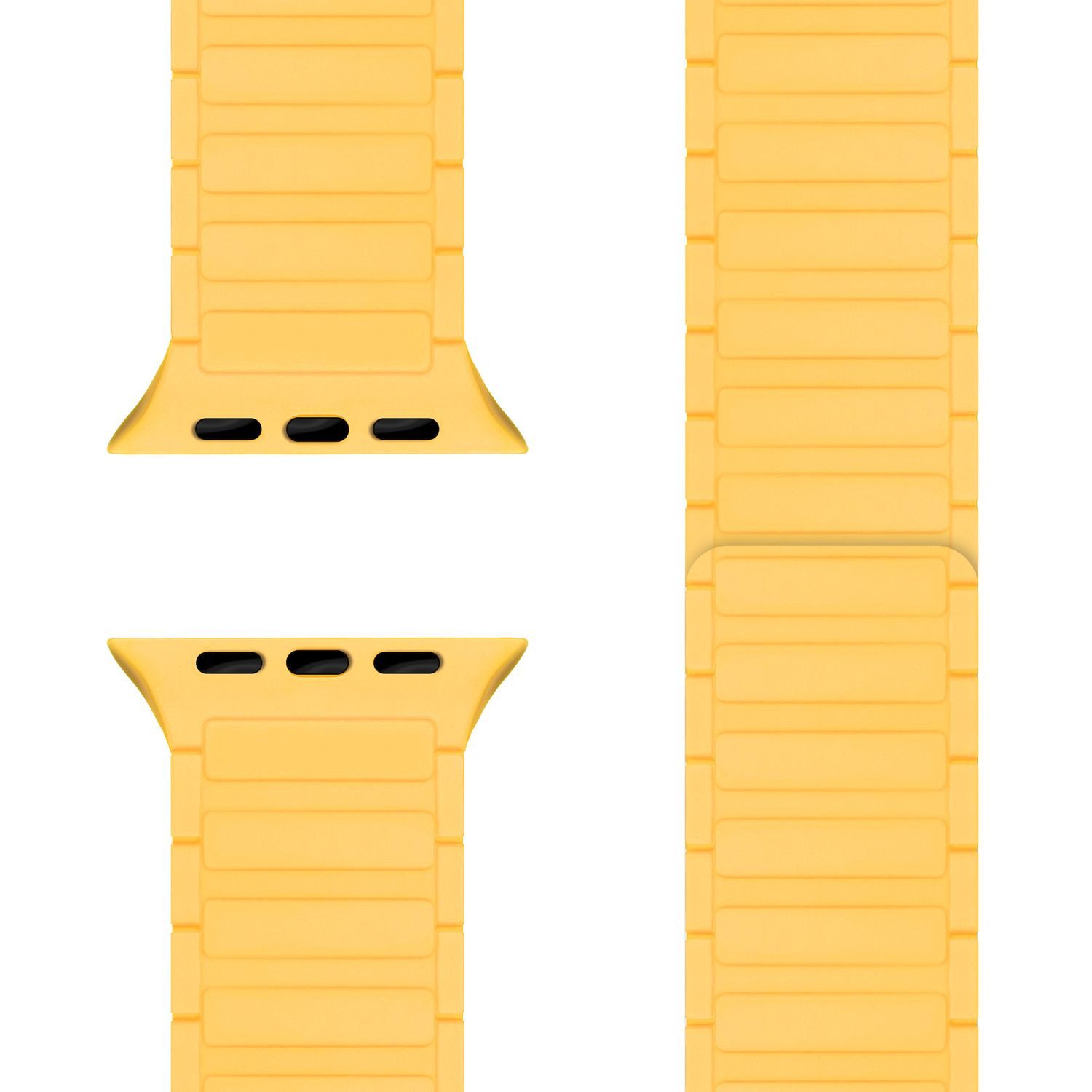 Nalia Smartwatch-Armband Apple Watch 49mm/46/45/44/42(Serie 1-3), Magnetisches Silikon Ersatzband / für Sport Fitness Uhr / Wasserfest