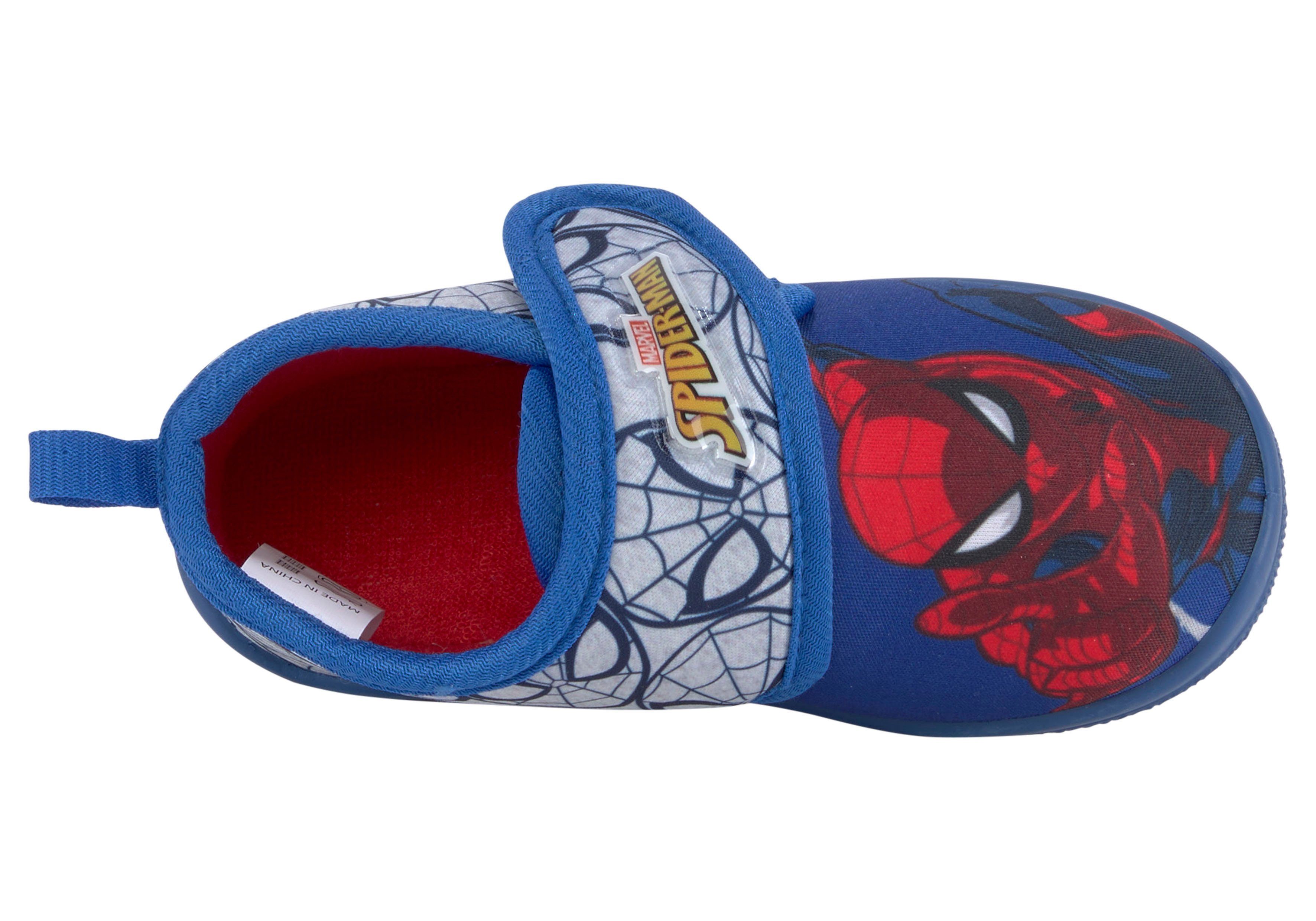 Disney mit Klettverschluss Spiderman Hausschuh